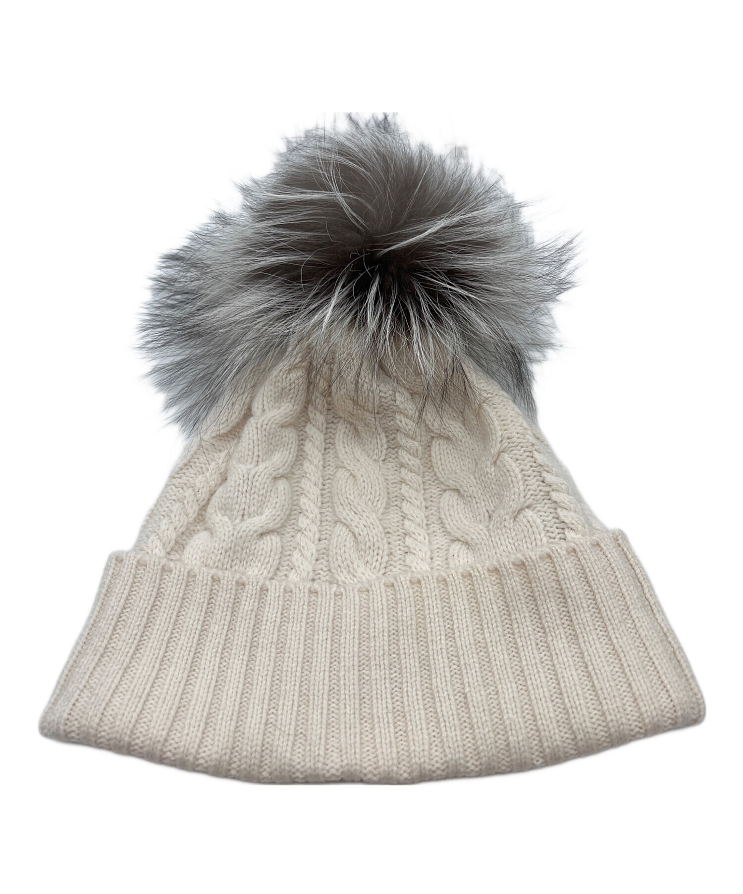 中古・古着通販】MONCLER (モンクレール) ニット帽 ベージュ｜ブランド