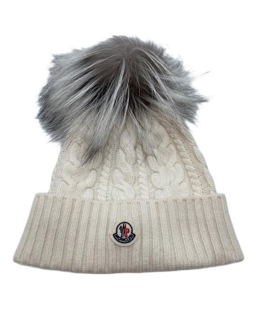 中古・古着通販】MONCLER (モンクレール) ニット帽 ベージュ｜ブランド