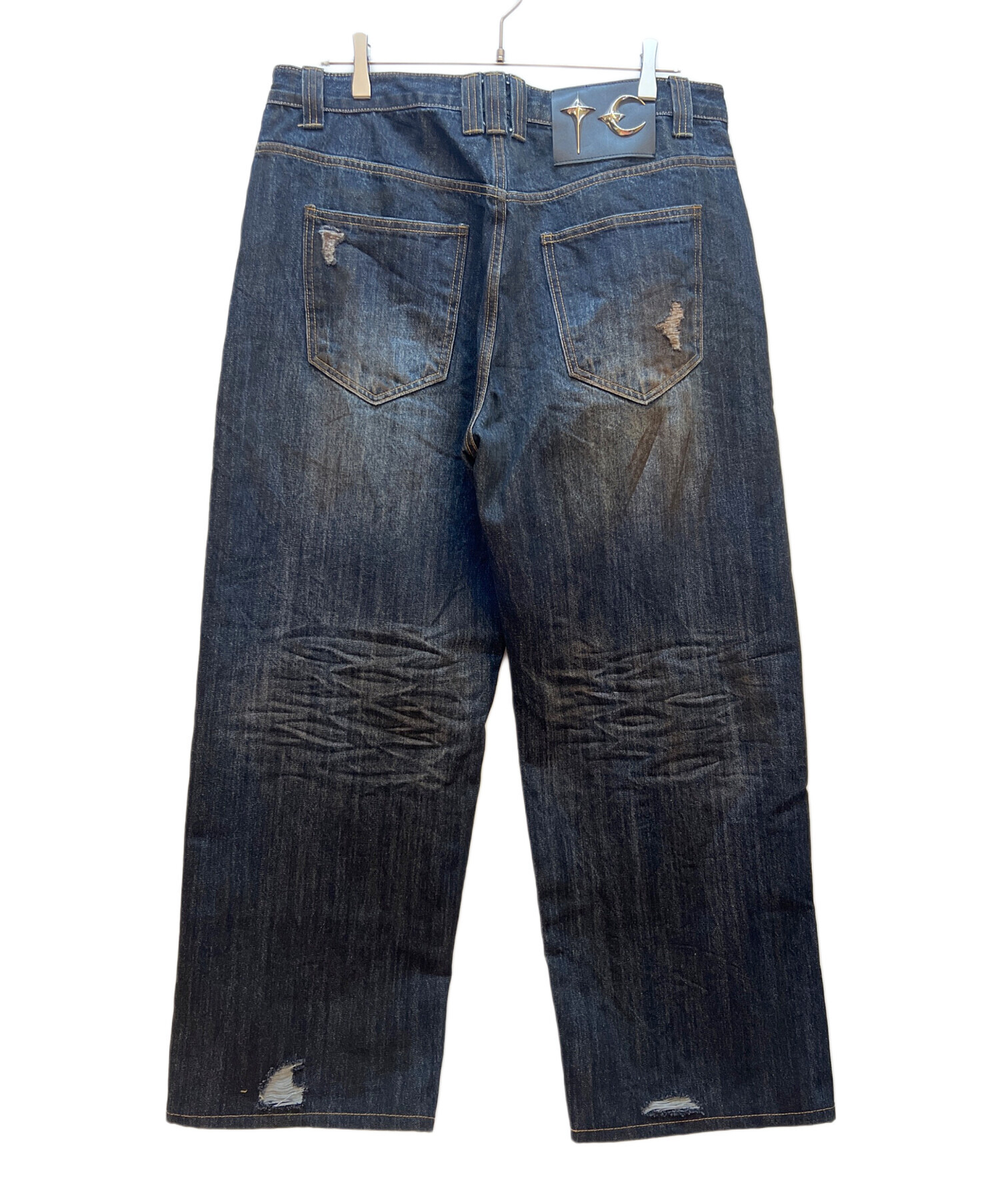 中古・古着通販】THUG CLUB (サグ クラブ) Burn Down Denim Pants