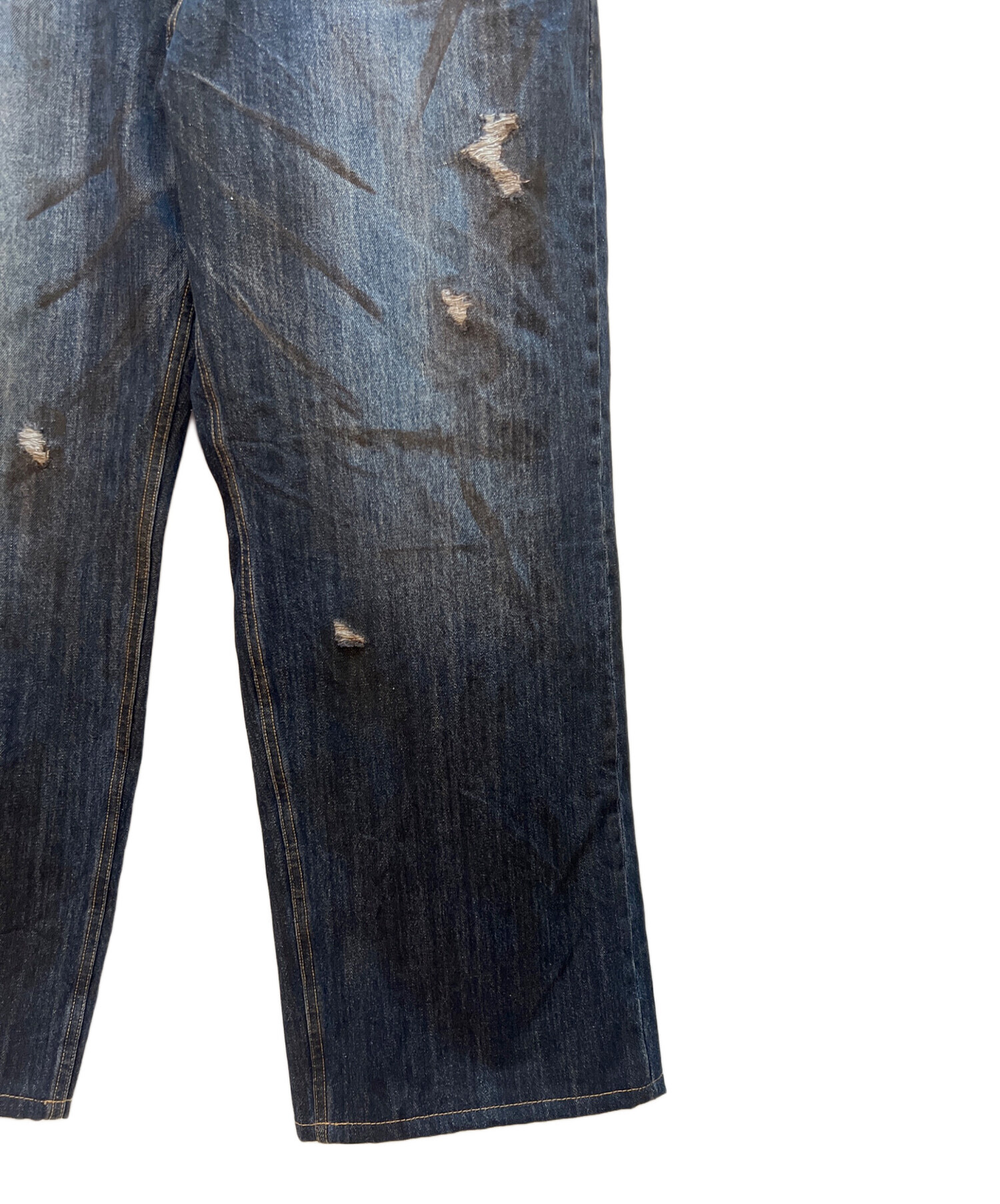 中古・古着通販】THUG CLUB (サグ クラブ) Burn Down Denim Pants 