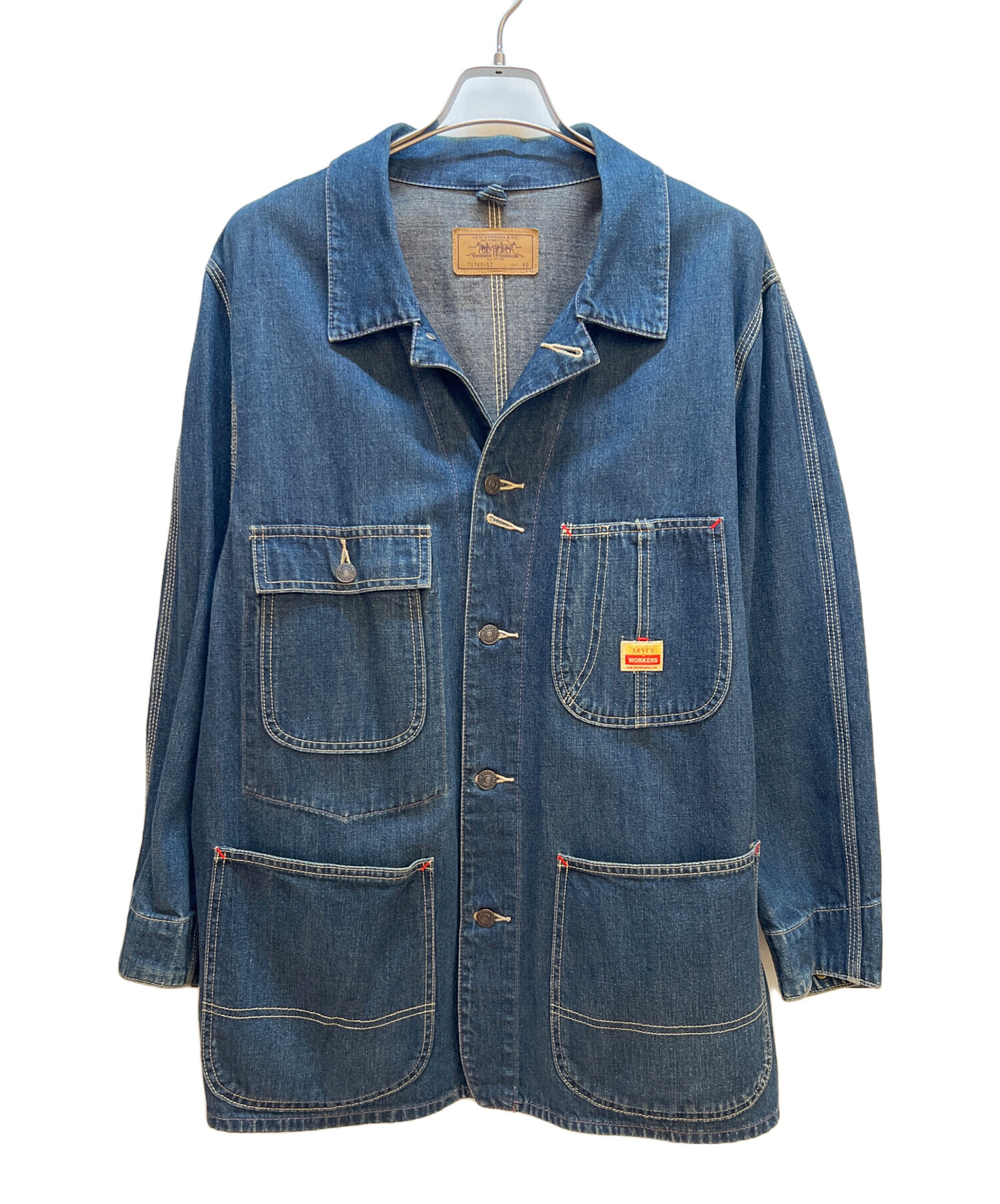 中古・古着通販】LEVI'S (リーバイス) デニムカバーオール インディゴ