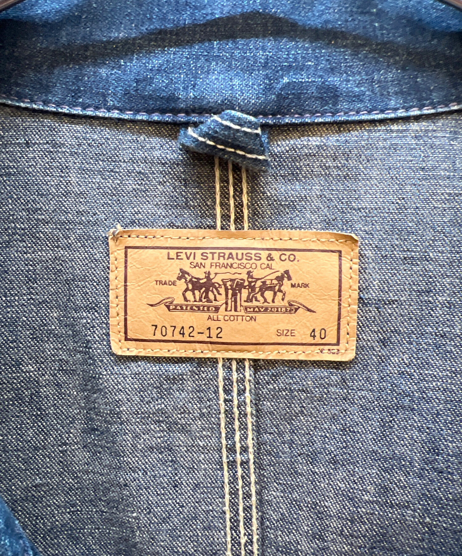 中古・古着通販】LEVI'S (リーバイス) デニムカバーオール インディゴ