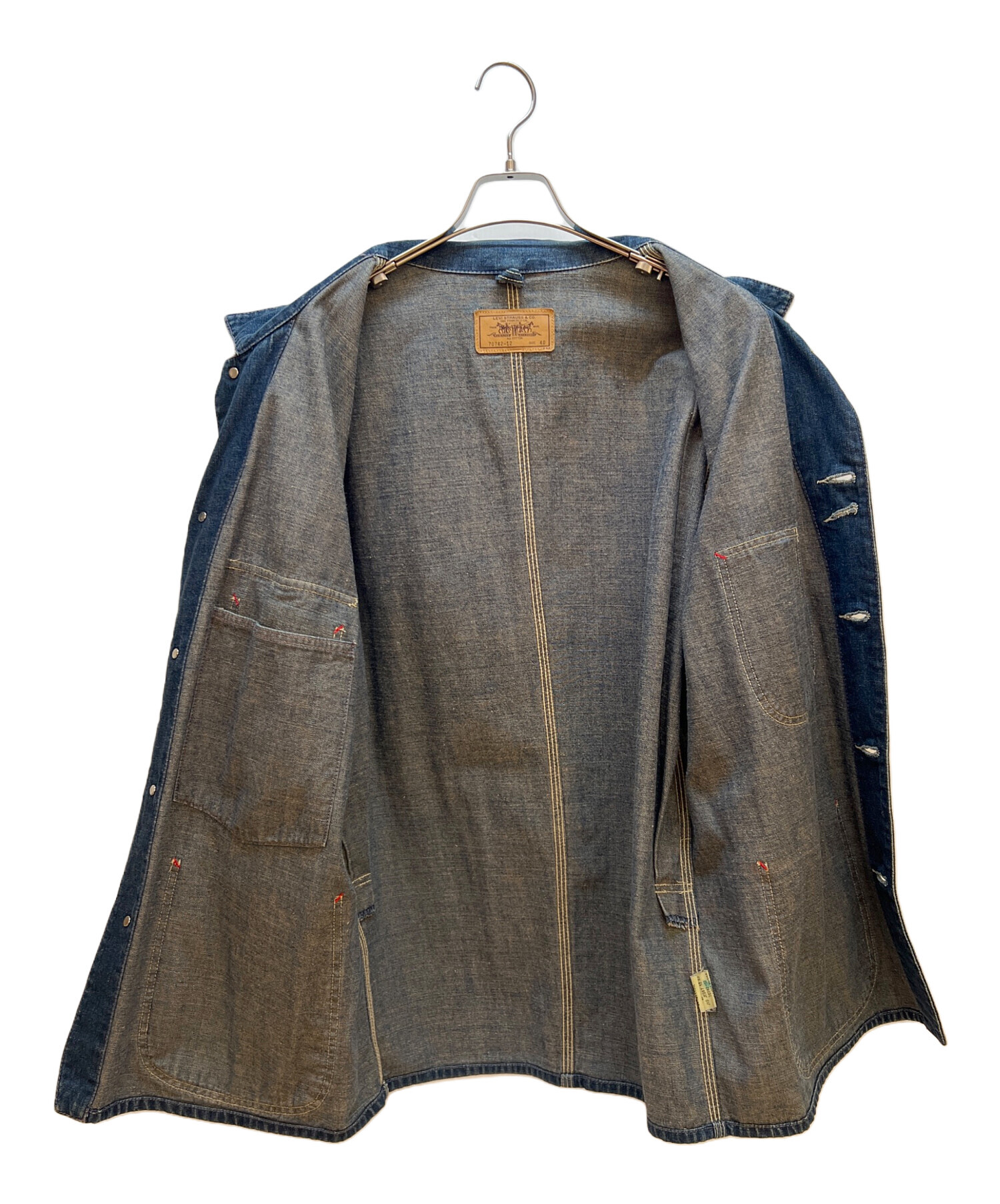 中古・古着通販】LEVI'S (リーバイス) デニムカバーオール インディゴ