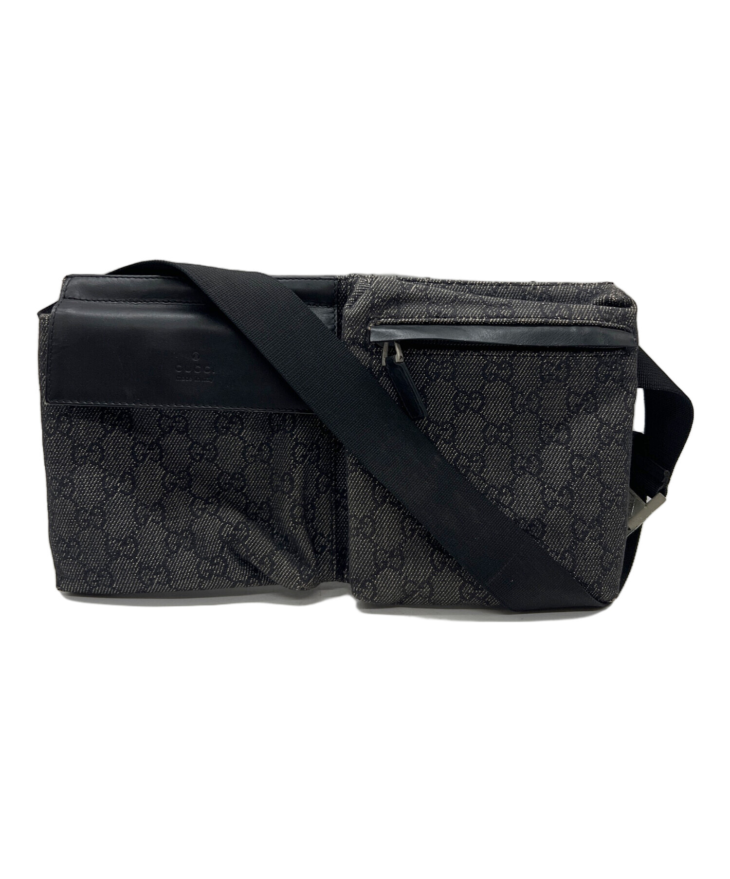 本物 GUCCI グッチ ウエストポーチ レアカラー 中古 グレー 正規品 中古・古着通販】GUCCI (グッチ) ウエストポーチ グレー｜ブランド