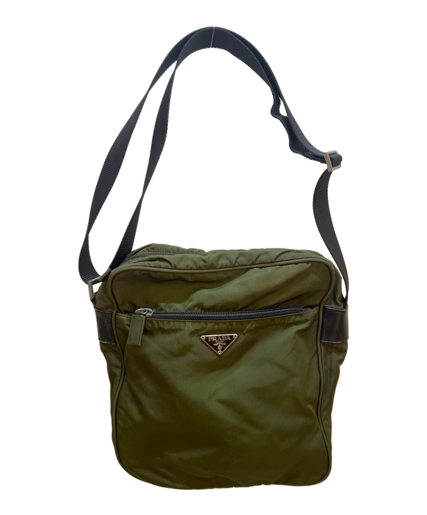 中古・古着通販】PRADA (プラダ) ショルダーバッグ グリーン｜ブランド