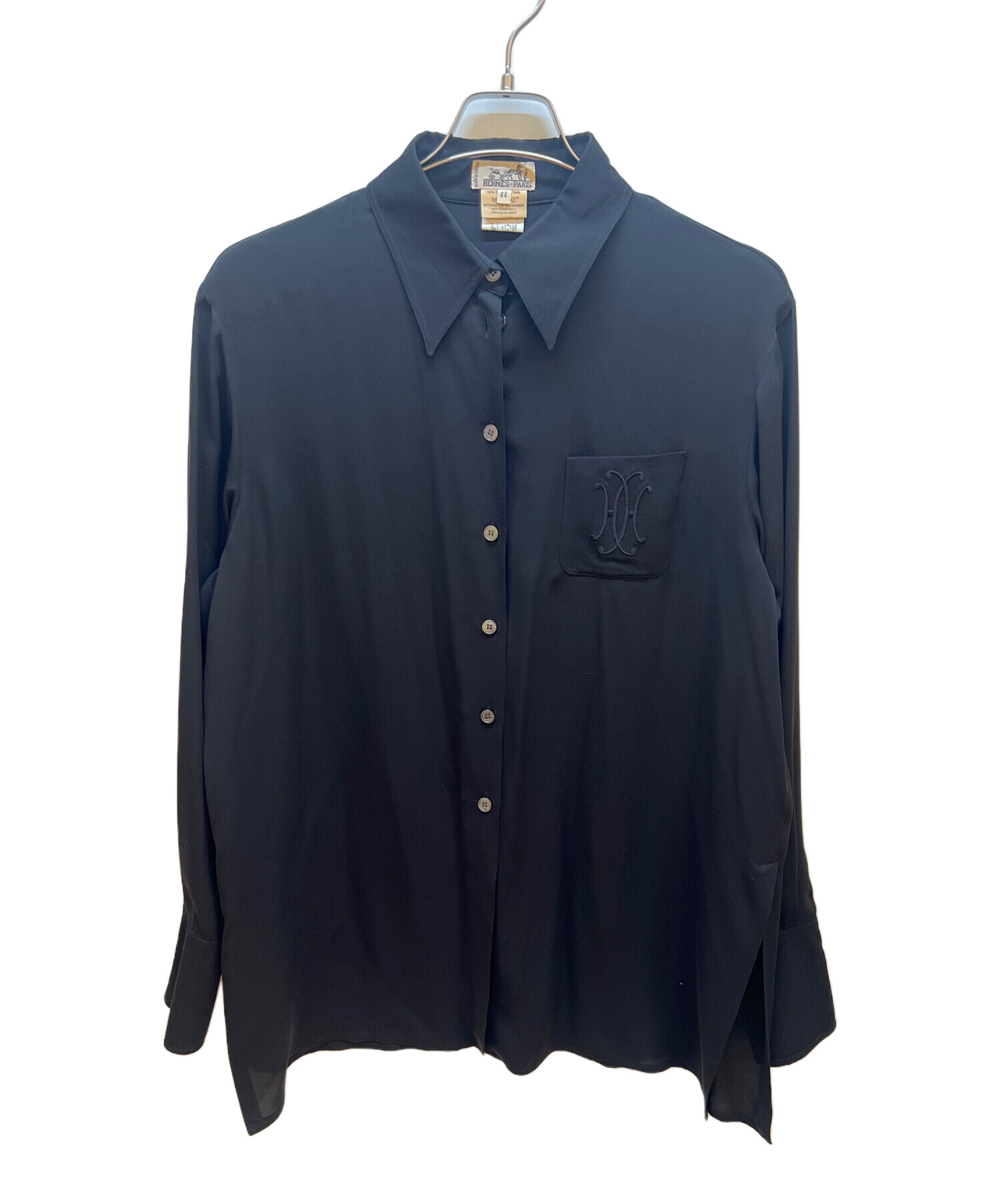 中古・古着通販】HERMES (エルメス) 長袖シャツ ブラック サイズ:44