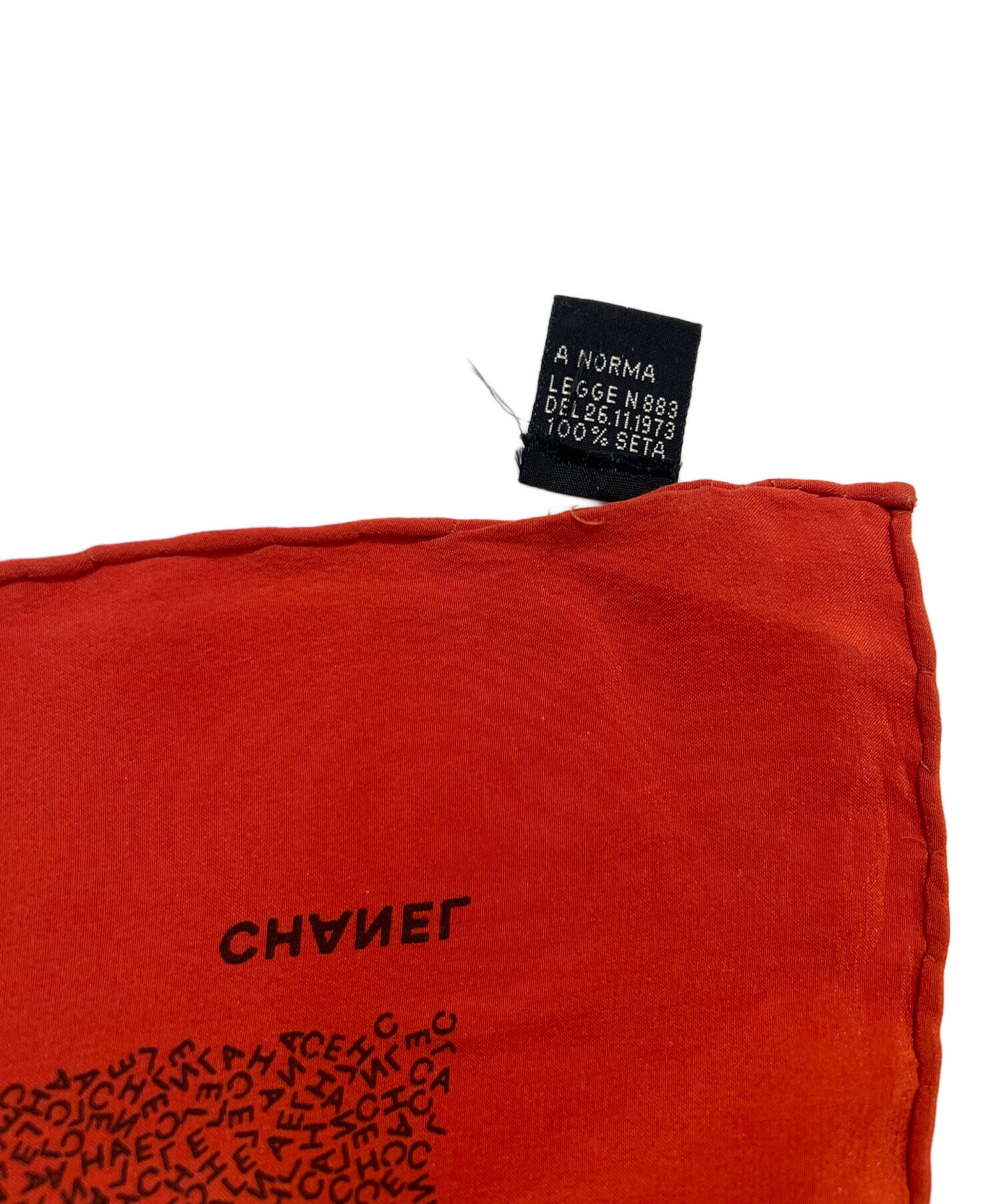 中古・古着通販】CHANEL (シャネル) シルクスカーフ レッド｜ブランド