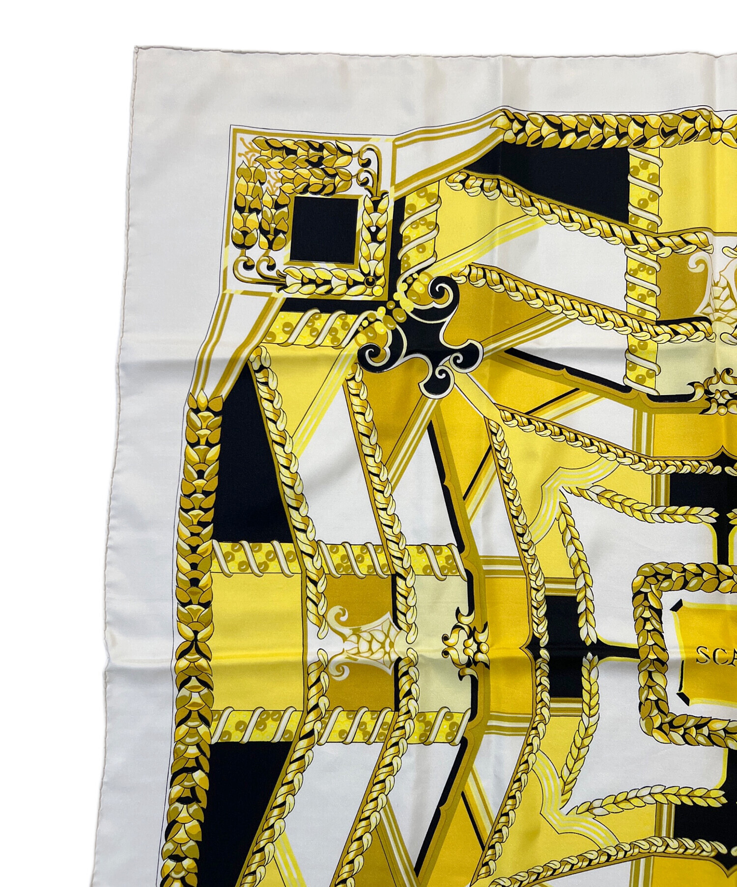 中古・古着通販】HERMES (エルメス) シルクスカーフ アイボリー