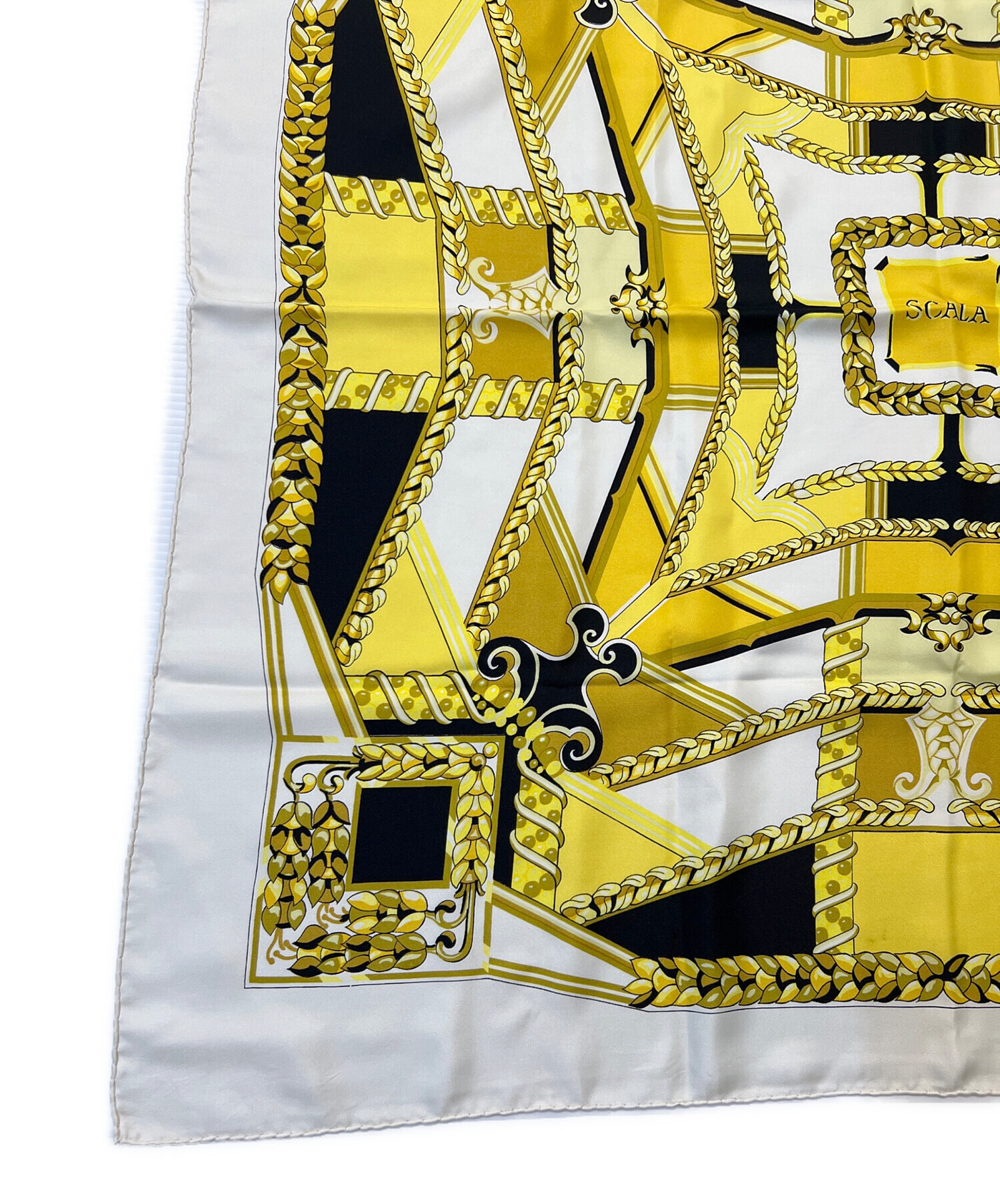 中古・古着通販】HERMES (エルメス) シルクスカーフ アイボリー