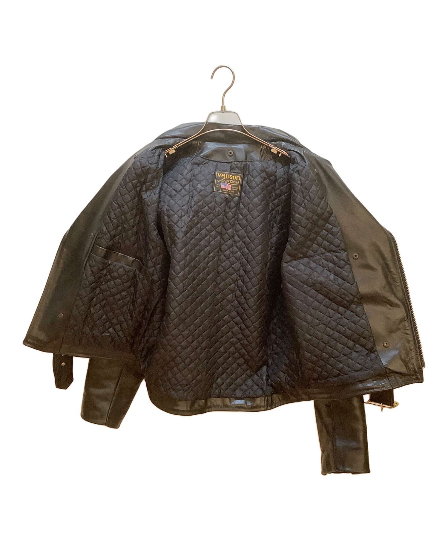 中古・古着通販】VANSON (バンソン) レザーライダースジャケット