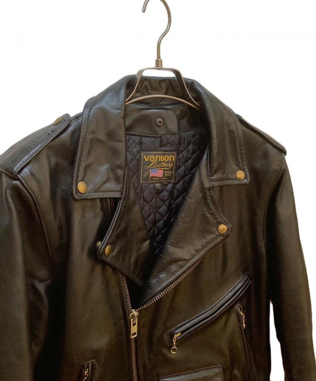 中古・古着通販】VANSON (バンソン) レザーライダースジャケット