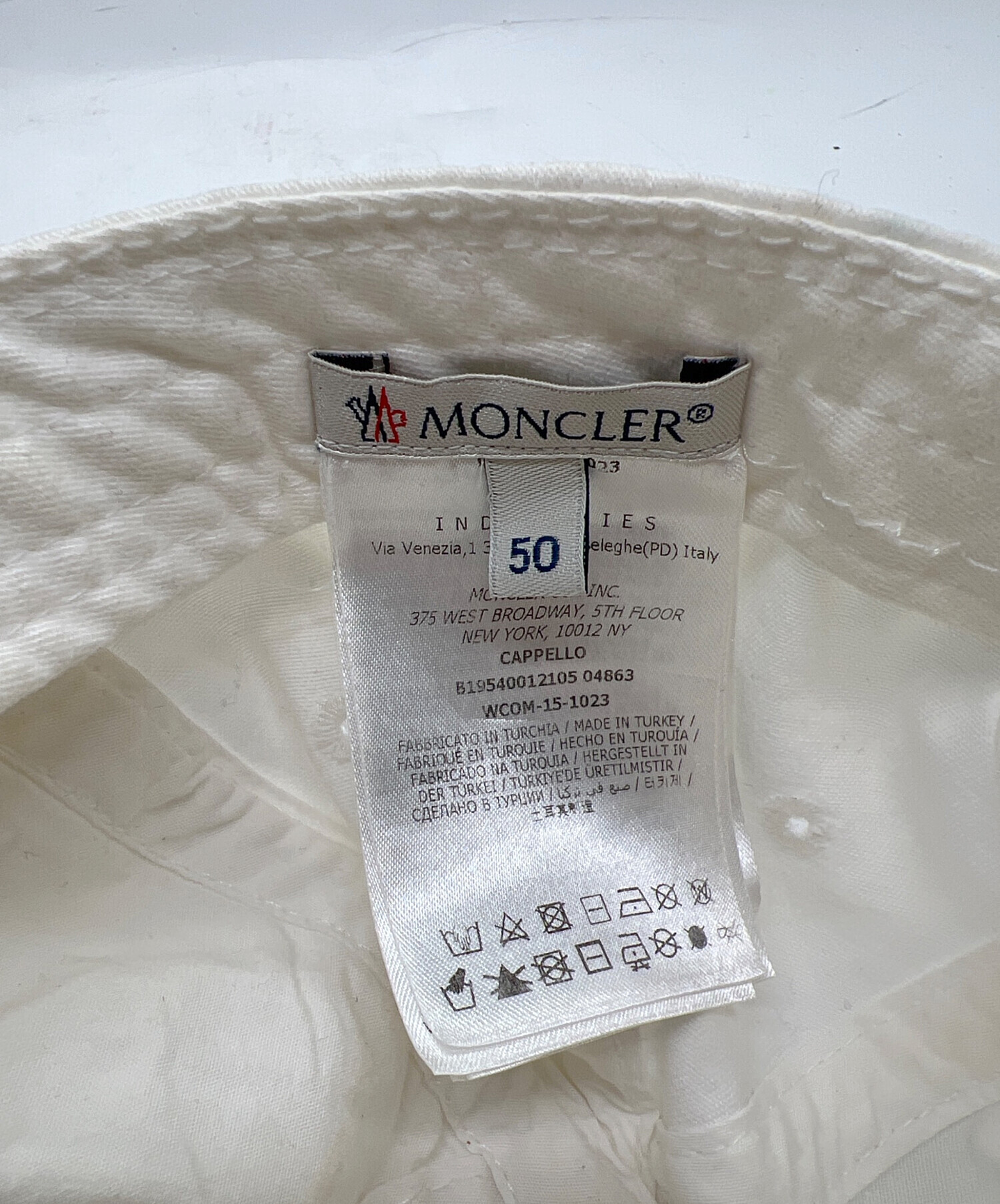 中古・古着通販】MONCLER (モンクレール) キャップ ホワイト｜ブランド
