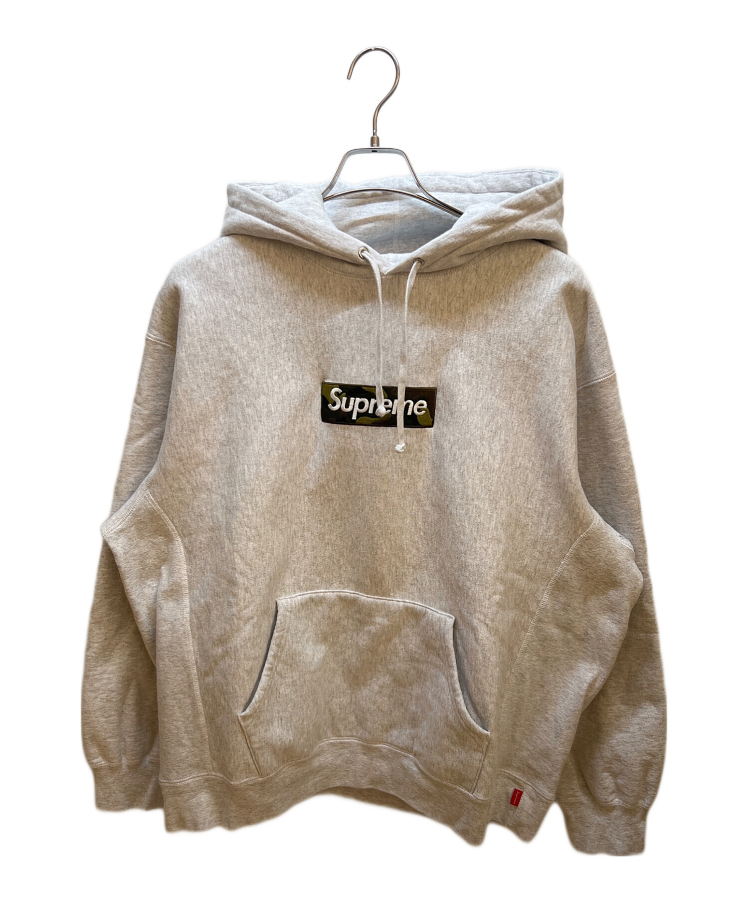 中古・古着通販】SUPREME (シュプリーム) プルオーバーパーカー グレー 