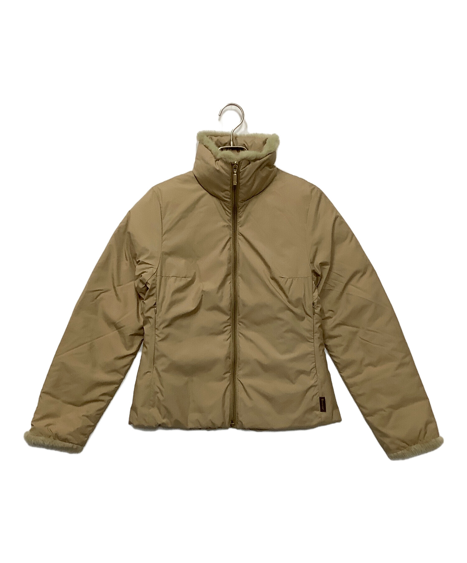 モンクレール　ダウンジャケット ベージュ 中古・古着通販】MONCLER (モンクレール) ダウンジャケット ベージュ
