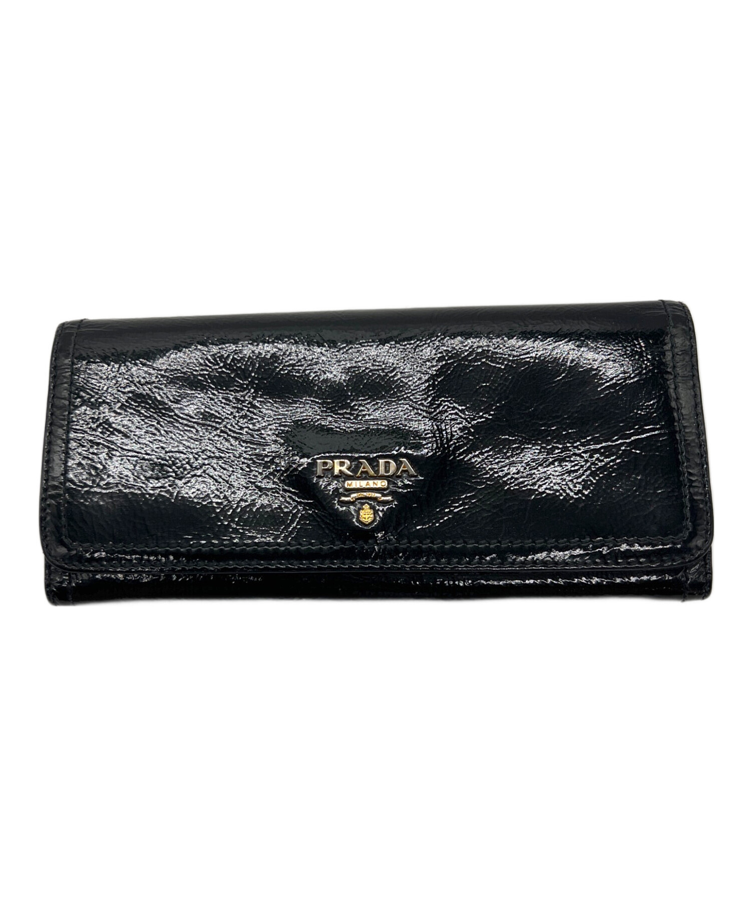 中古・古着通販】PRADA (プラダ) 長財布 ブラック｜ブランド・古着通販