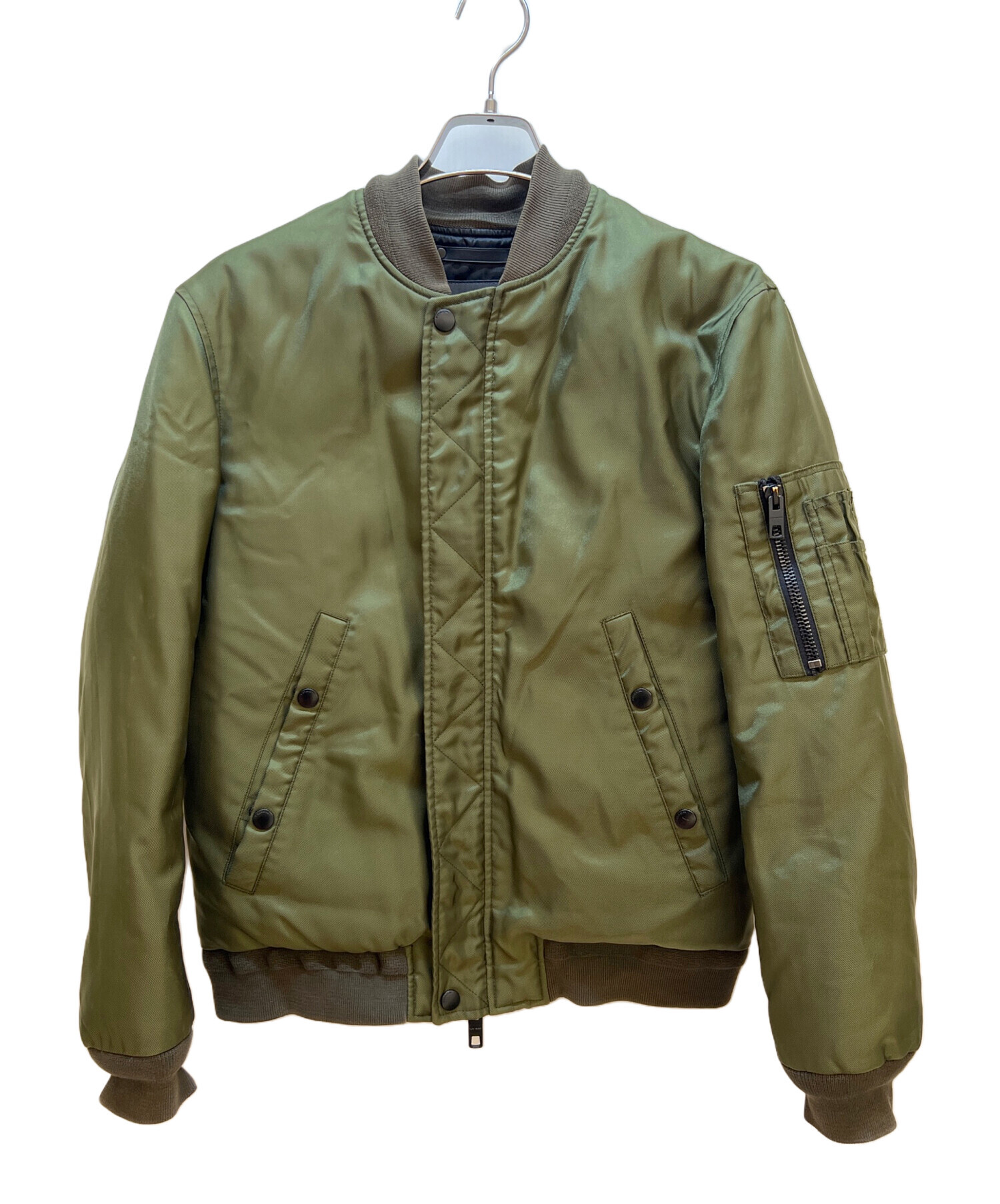 中古・古着通販】COACH (コーチ) MA-1ジャケット グリーン サイズ:XS