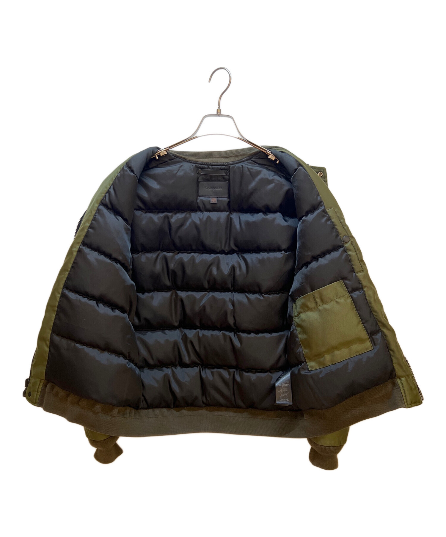 中古・古着通販】COACH (コーチ) MA-1ジャケット グリーン サイズ:XS