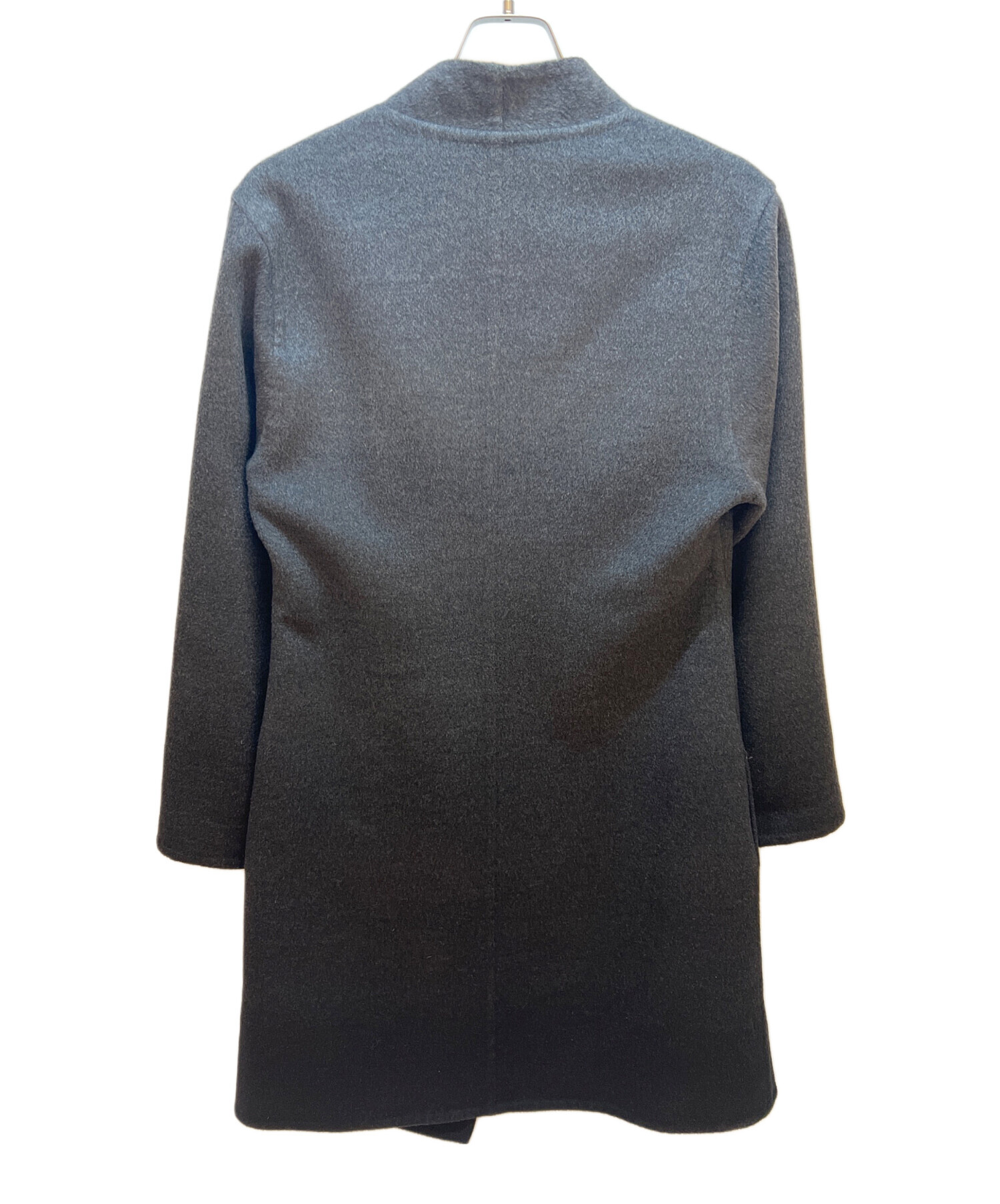 中古・古着通販】HERMES (エルメス) ノーカラーコート グレー サイズ