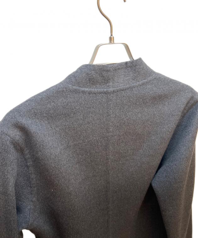 中古・古着通販】HERMES (エルメス) ノーカラーコート グレー サイズ