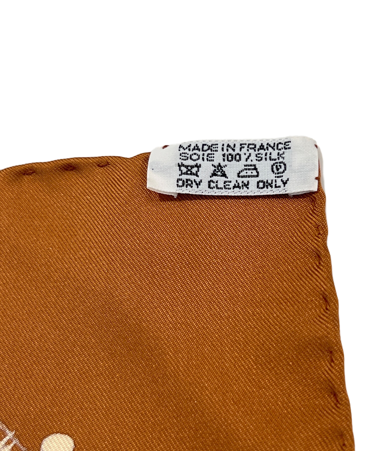 中古・古着通販】HERMES (エルメス) シルクスカーフ ブラウン