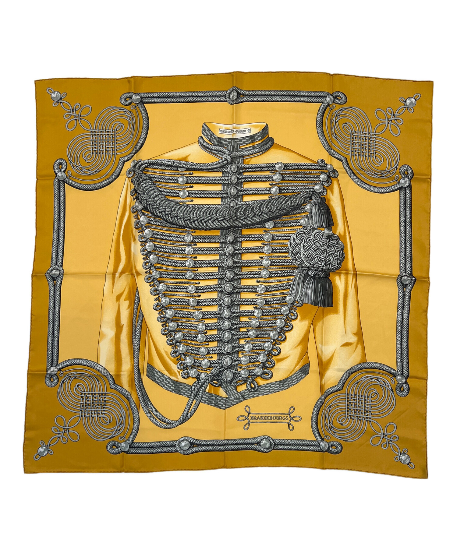 中古・古着通販】HERMES (エルメス) シルクスカーフ ブラウン