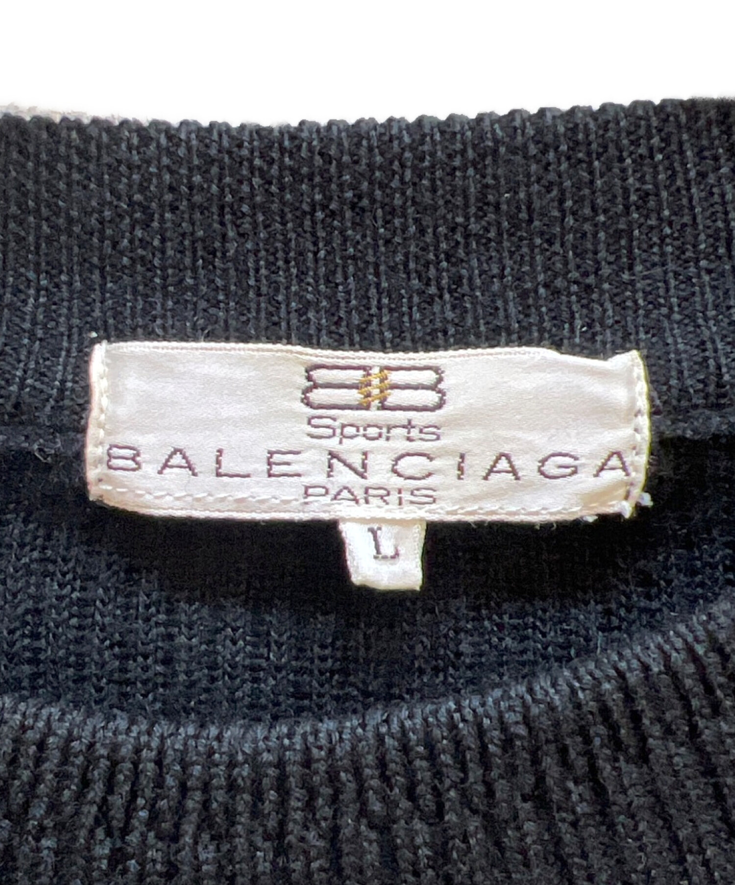 中古・古着通販】BALENCIAGA (バレンシアガ) 厚手ニット ブラック