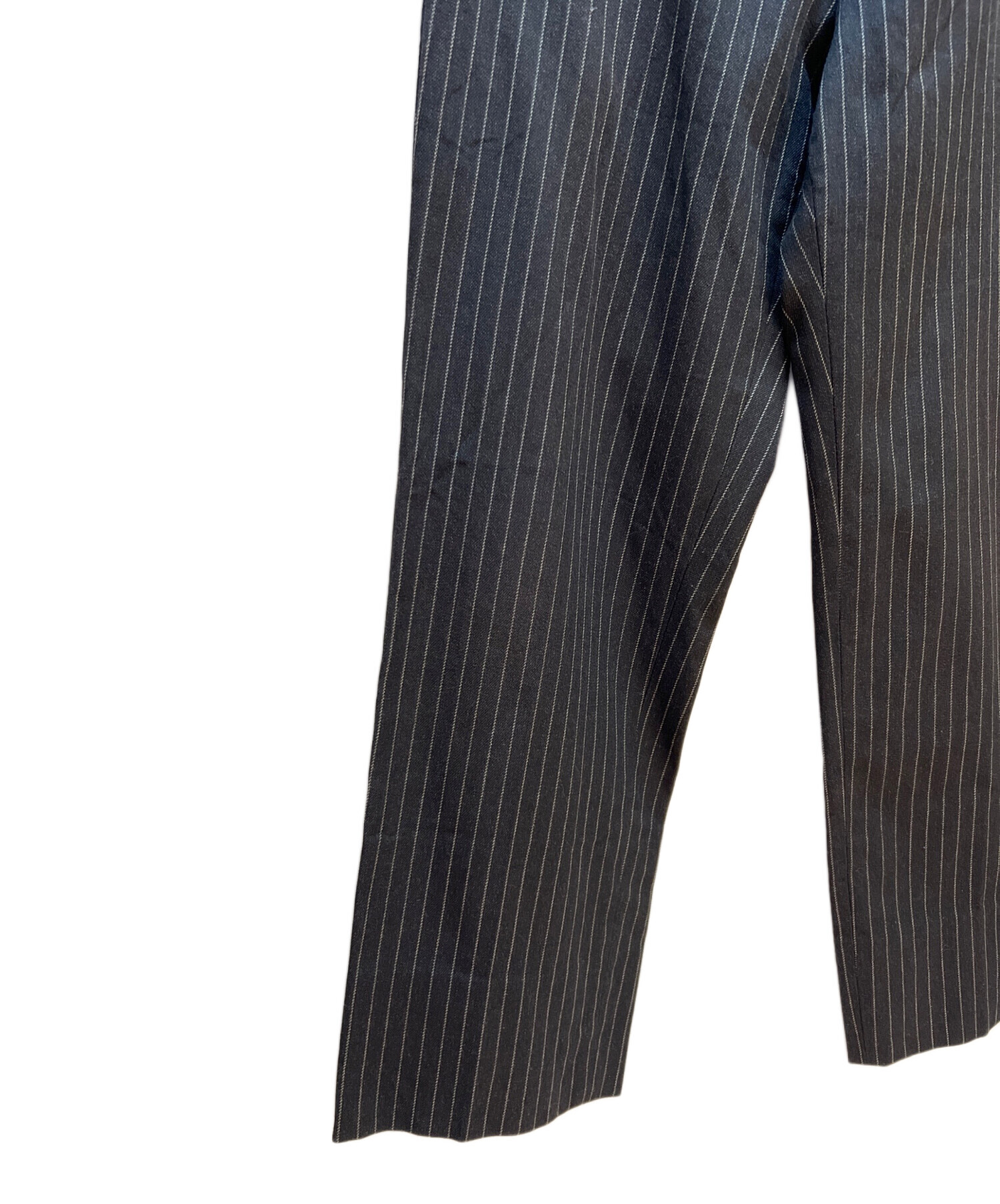JIL SANDER ブラック スラックス 46 中古・古着通販】JIL SANDER (ジルサンダー) ストライプパンツ
