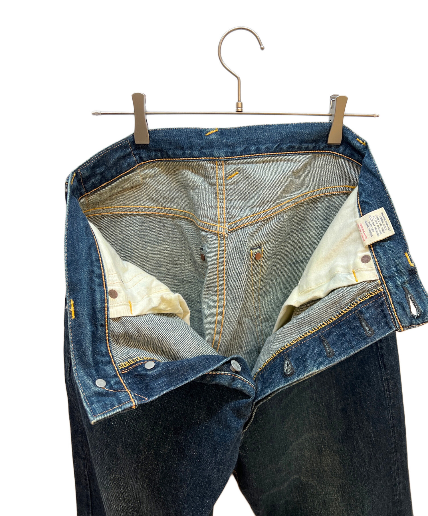 EVISU エヴィス ストレートデニムパンツ 33×35 中古 中古・古着通販】EVISU (エヴィス) デニムパンツ インディゴ サイズ:33