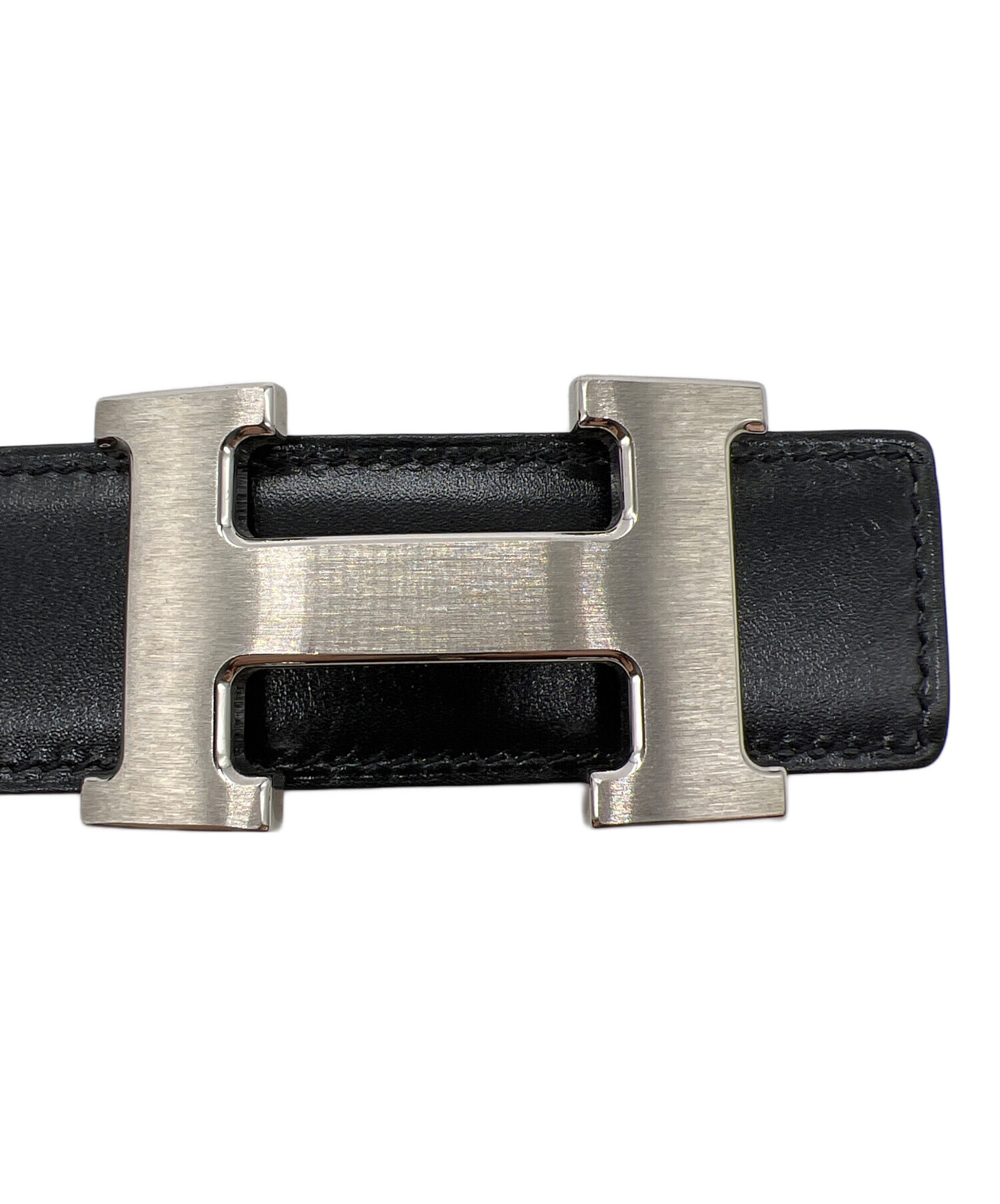 中古・古着通販】HERMES (エルメス) レザーベルト ブラック｜ブランド