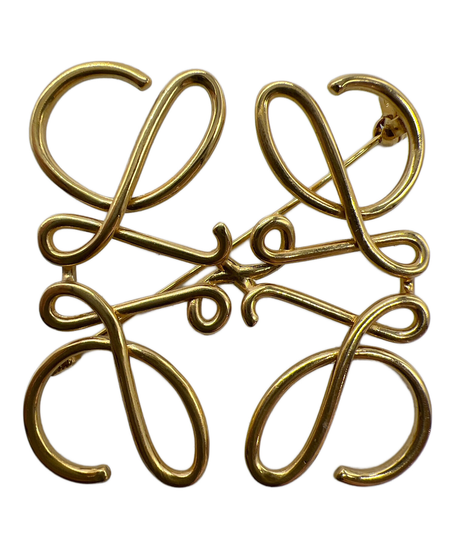 中古・古着通販】LOEWE (ロエベ) ブローチ ゴールドカラー｜ブランド