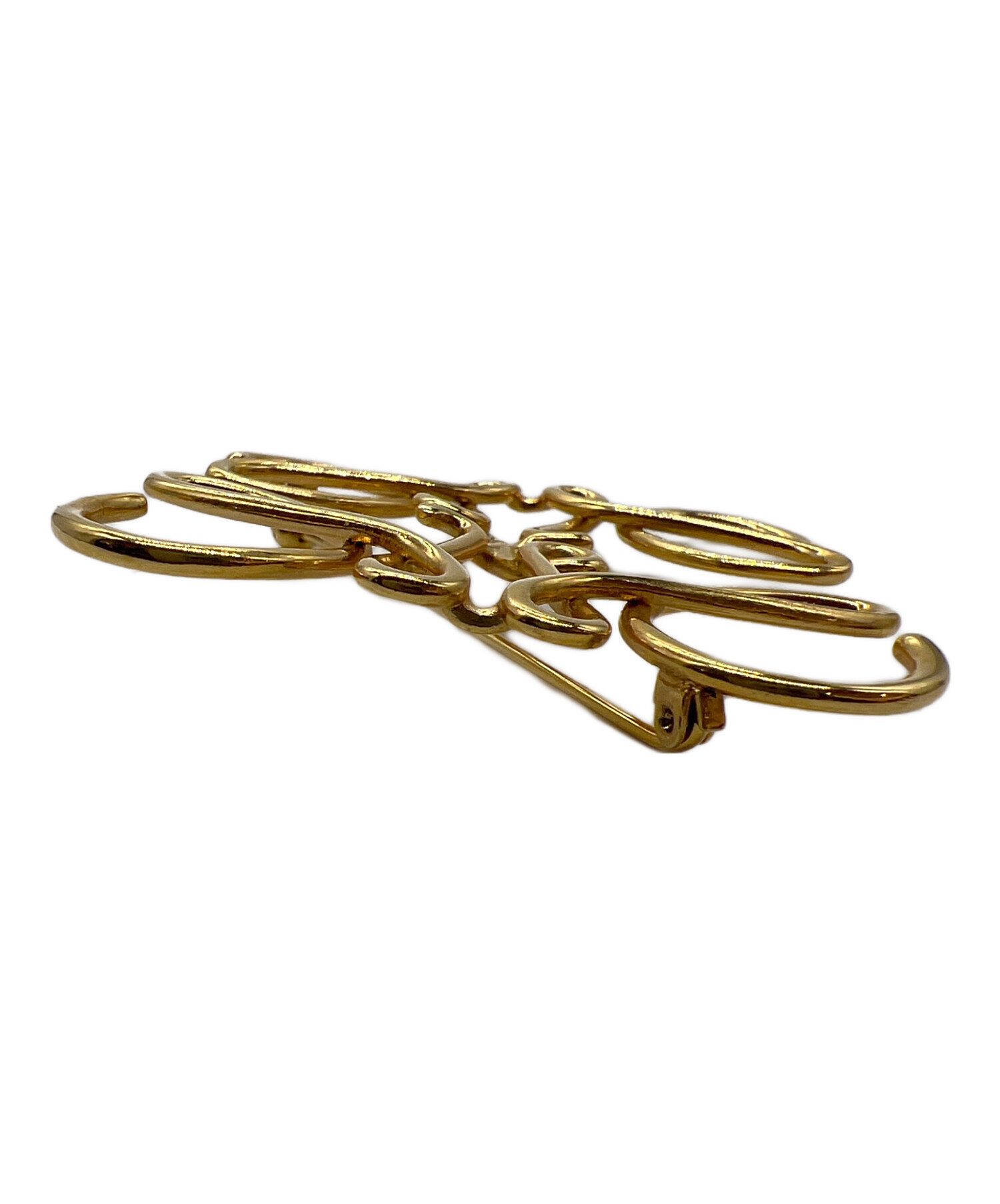 中古・古着通販】LOEWE (ロエベ) ブローチ ゴールドカラー｜ブランド