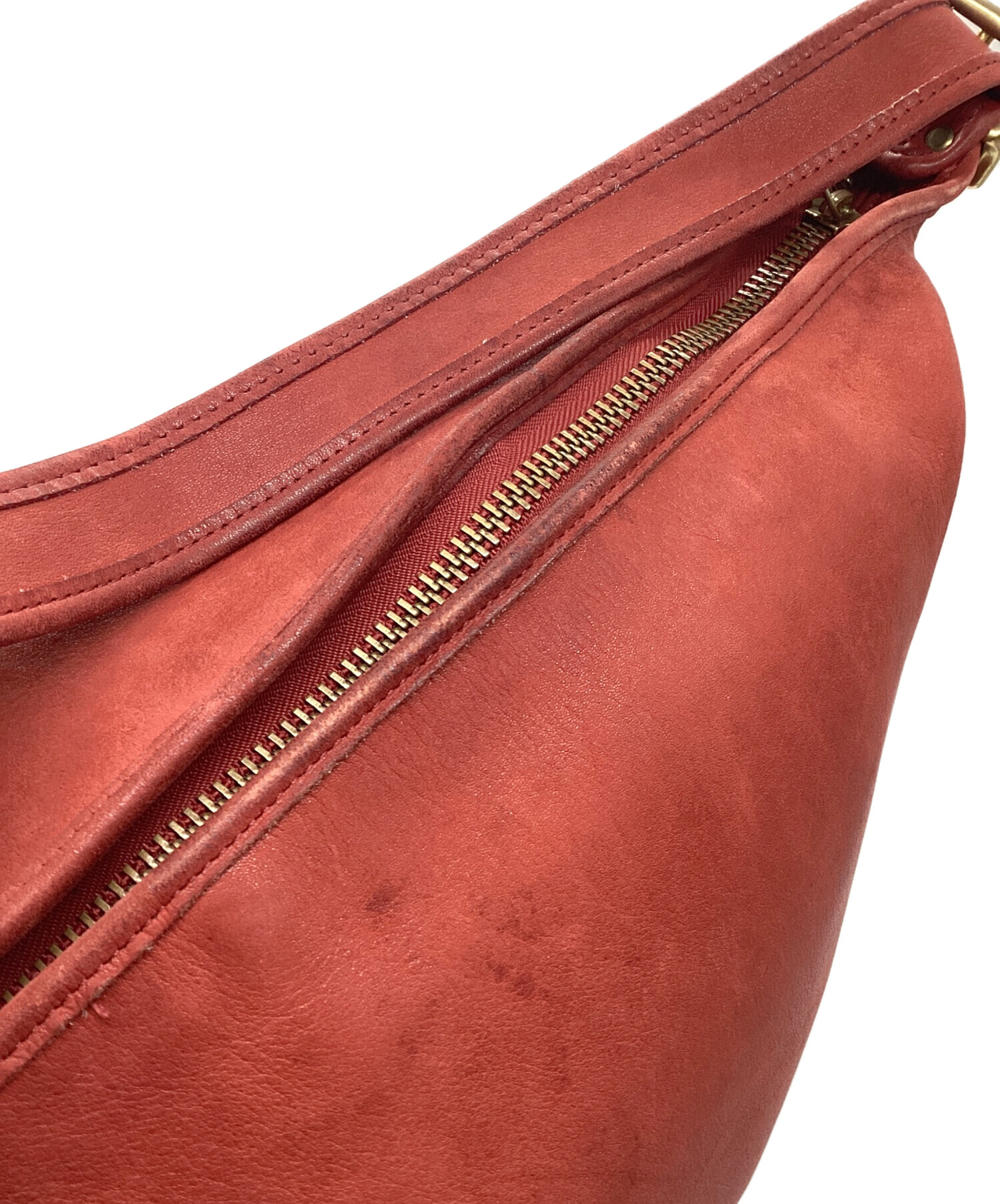 中古・古着通販】COACH (コーチ) ワンショルダーバッグ レッド