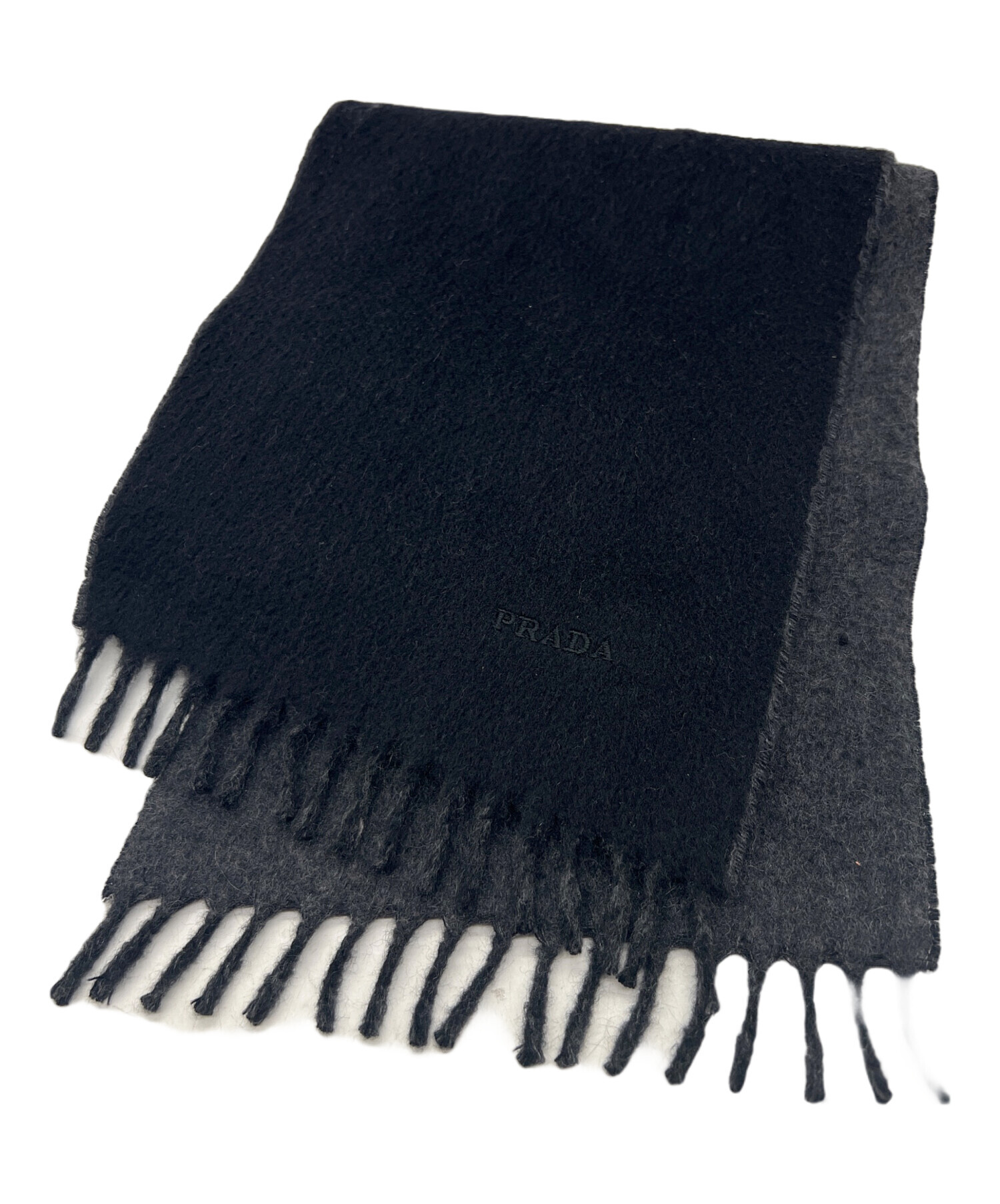 中古・古着通販】PRADA (プラダ) マフラー ブラック｜ブランド・古着