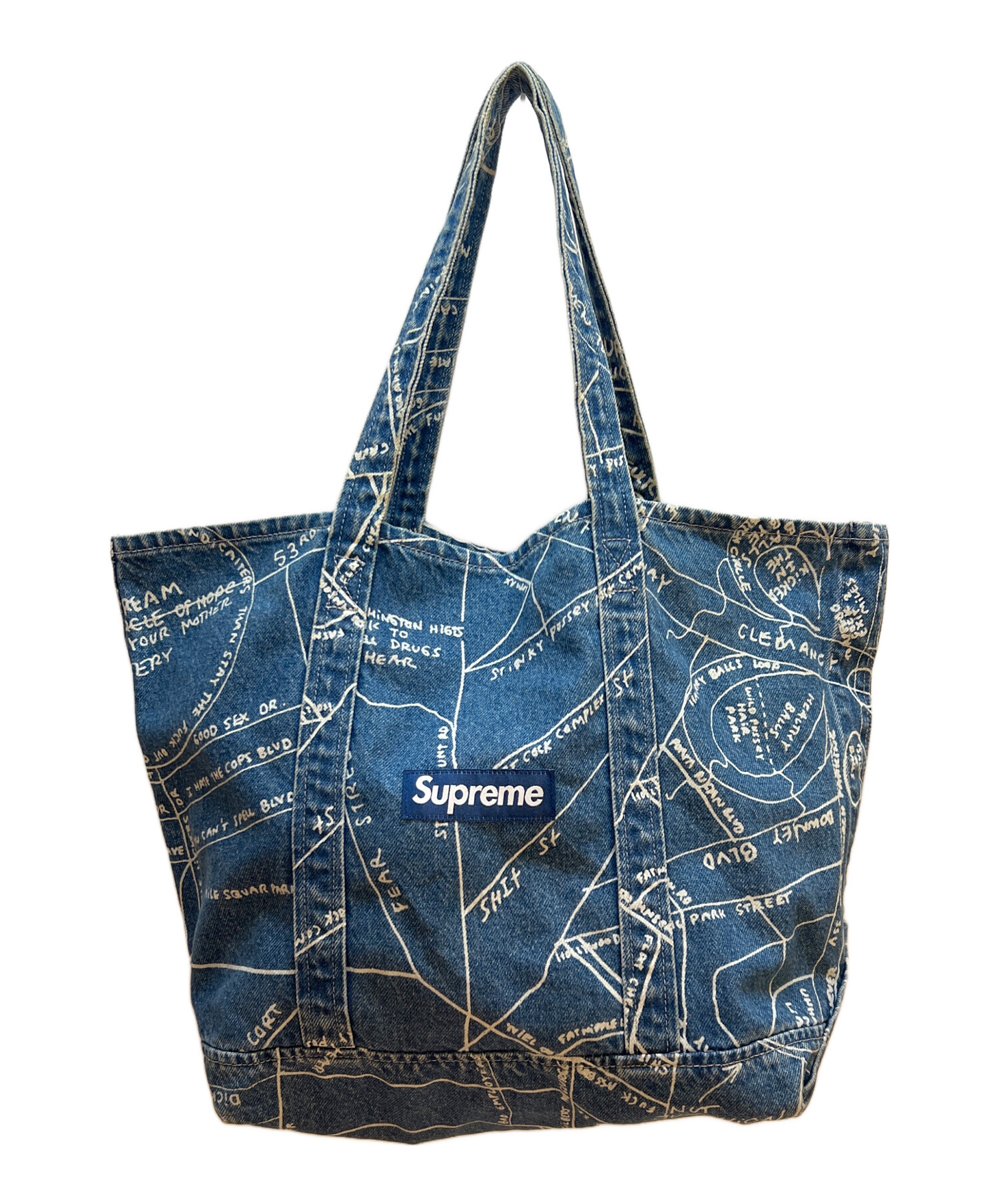 中古・古着通販】SUPREME (シュプリーム) トートバッグ インディゴ