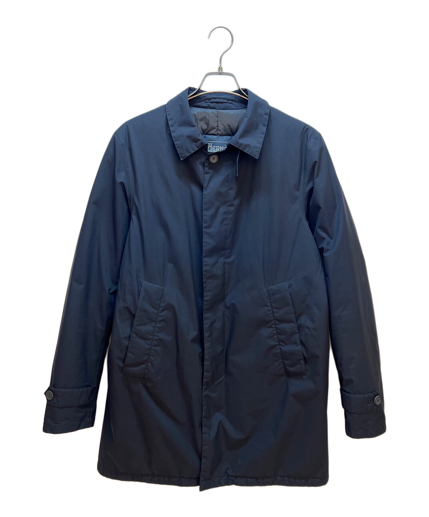 中古・古着通販】HERNO (ヘルノ) ステンカラーダウンコート ネイビー 