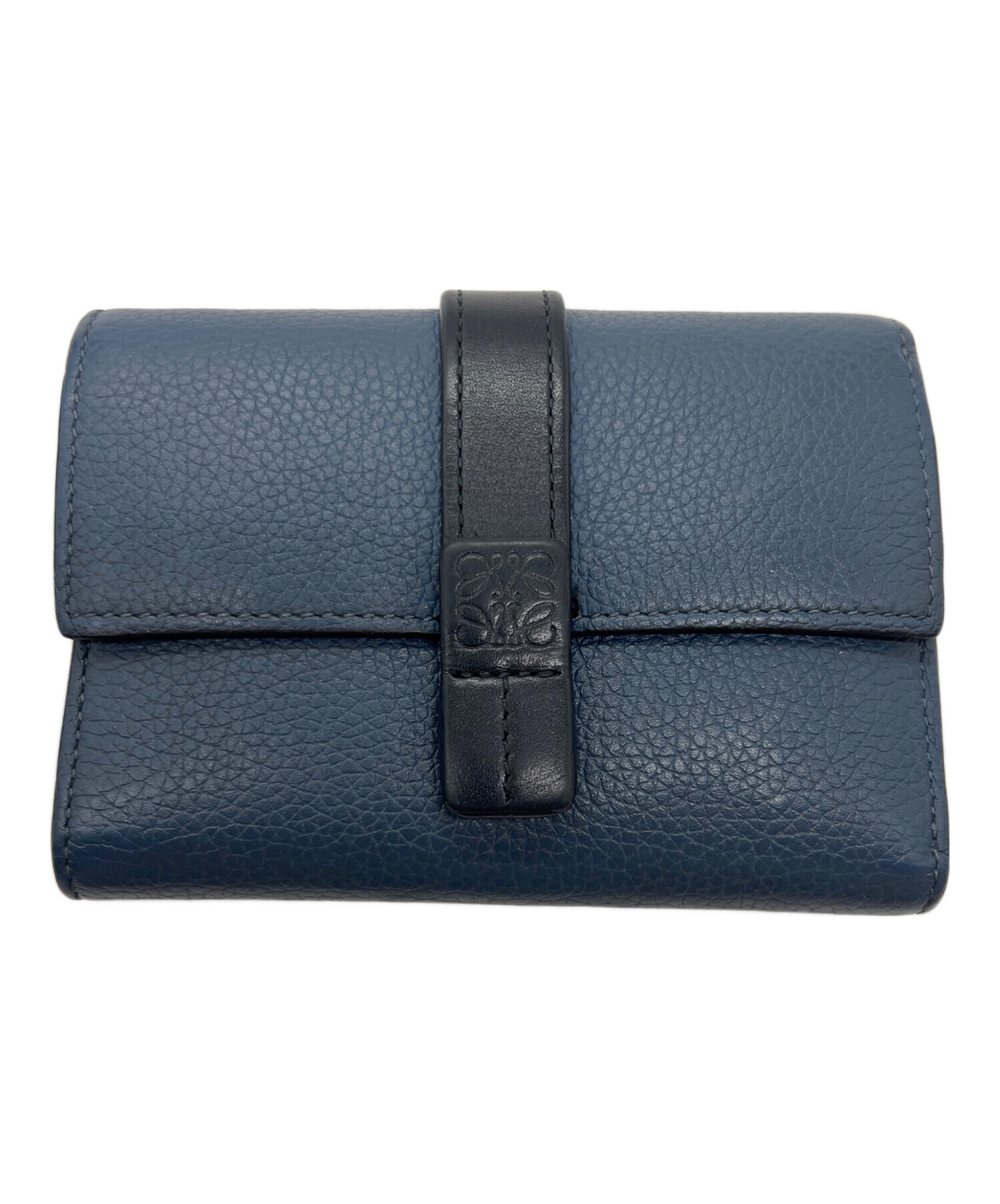 中古・古着通販】LOEWE (ロエベ) 3つ折り財布 ネイビー｜ブランド