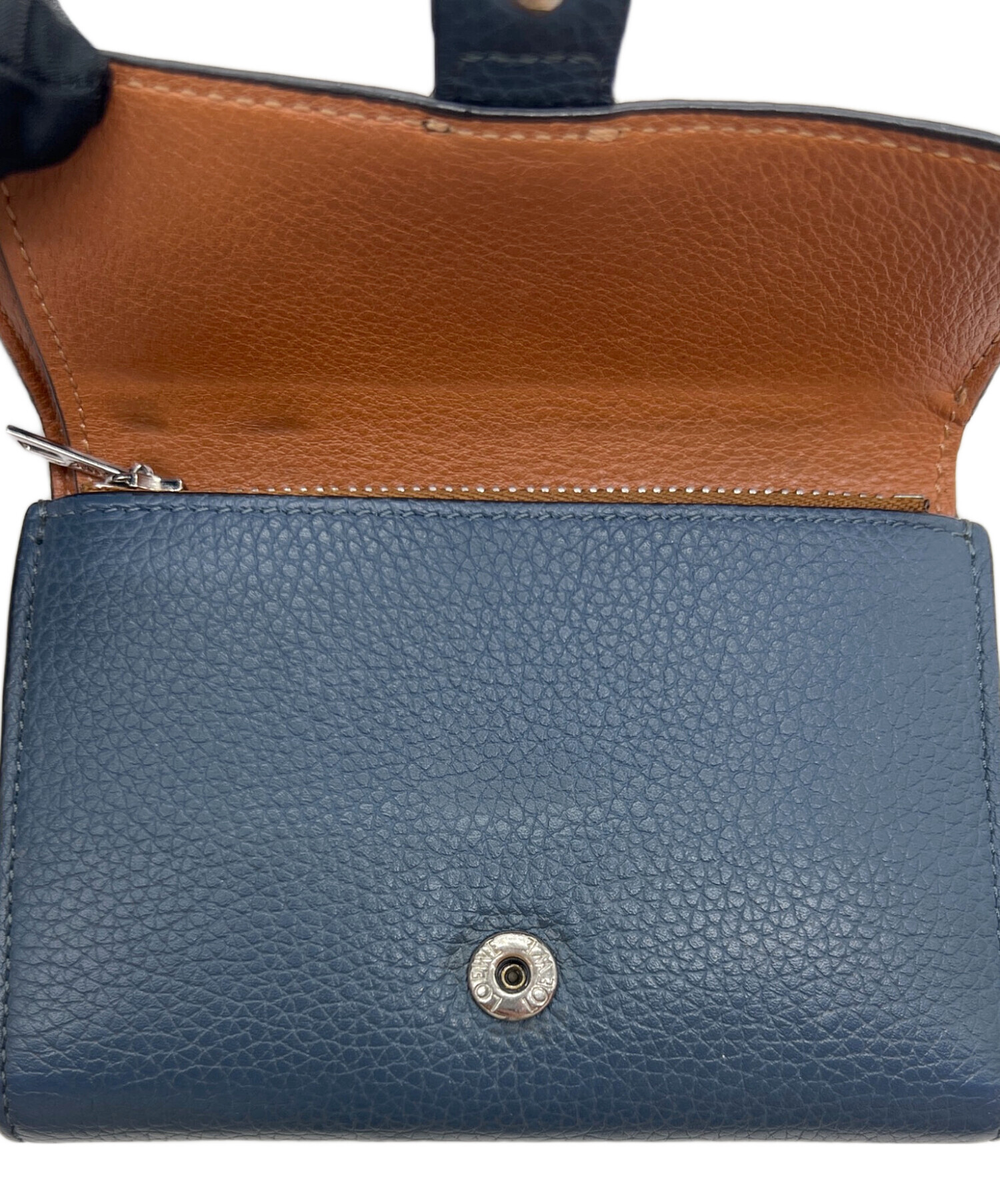 中古・古着通販】LOEWE (ロエベ) 3つ折り財布 ネイビー｜ブランド