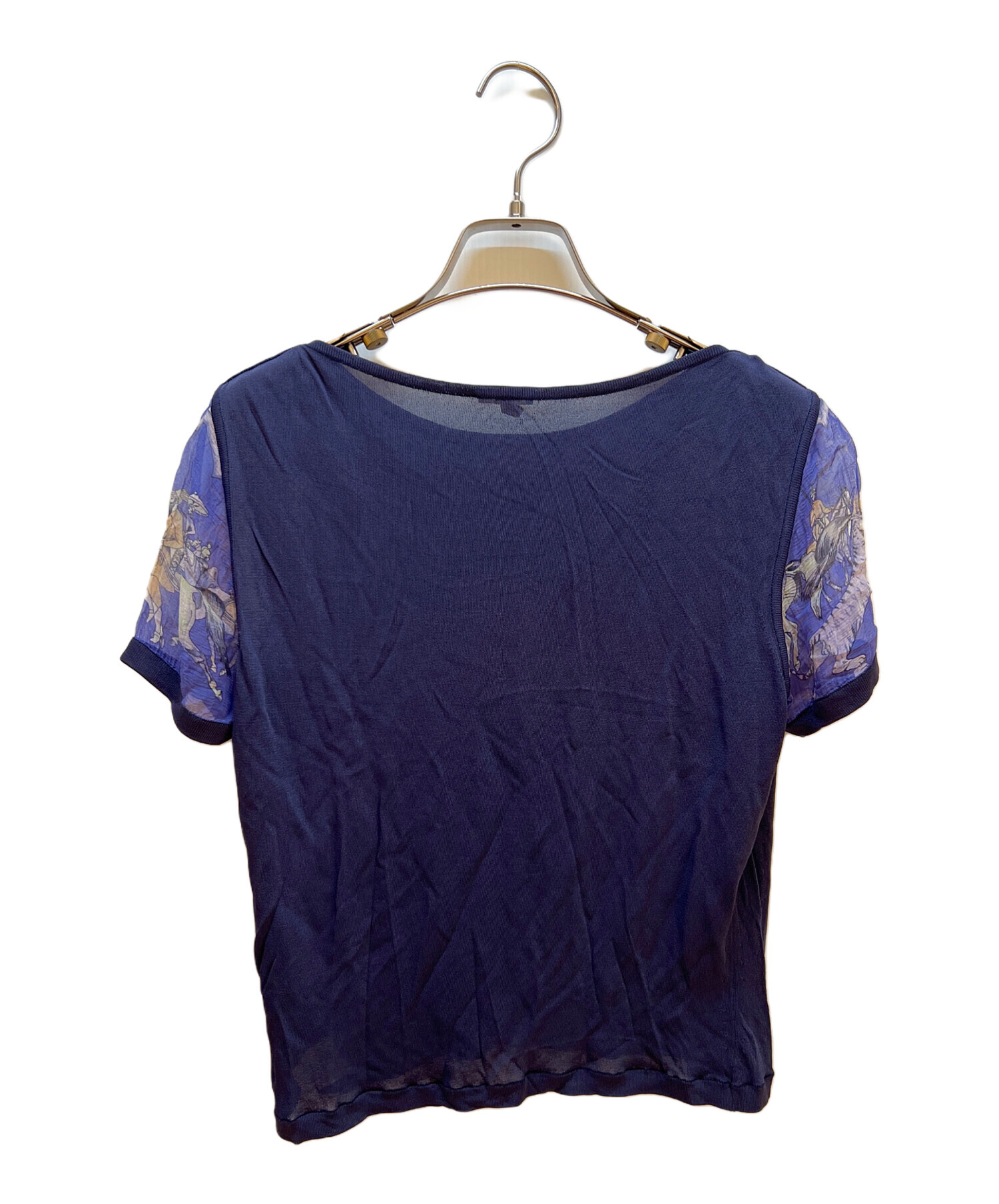 中古・古着通販】HERMES (エルメス) Tシャツ ネイビー サイズ:ME