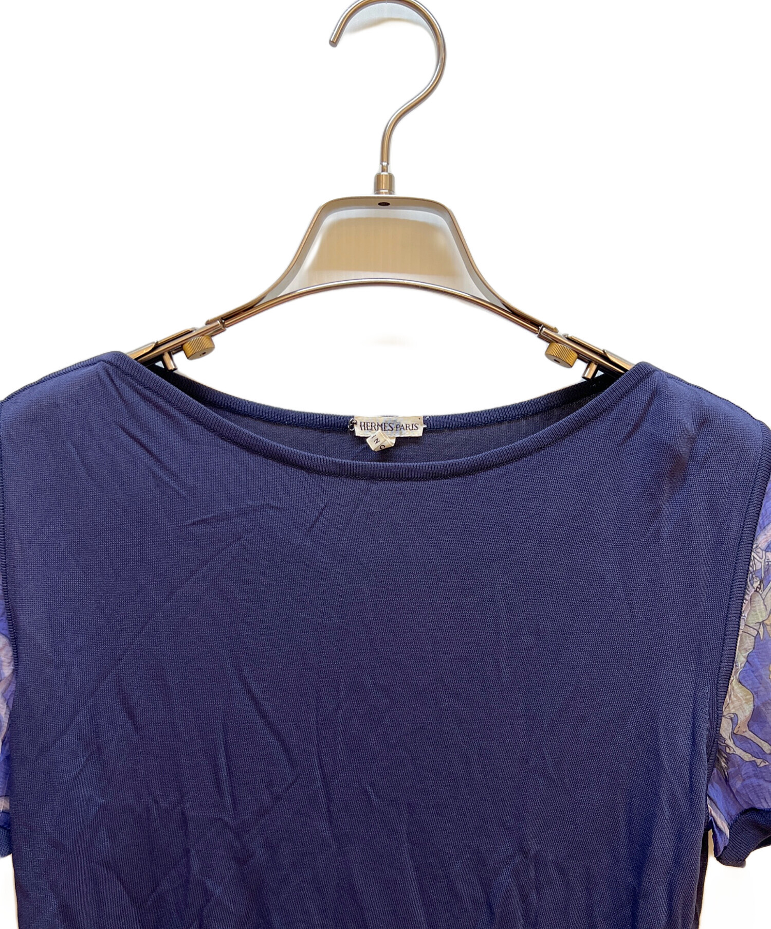 中古・古着通販】HERMES (エルメス) Tシャツ ネイビー サイズ:ME