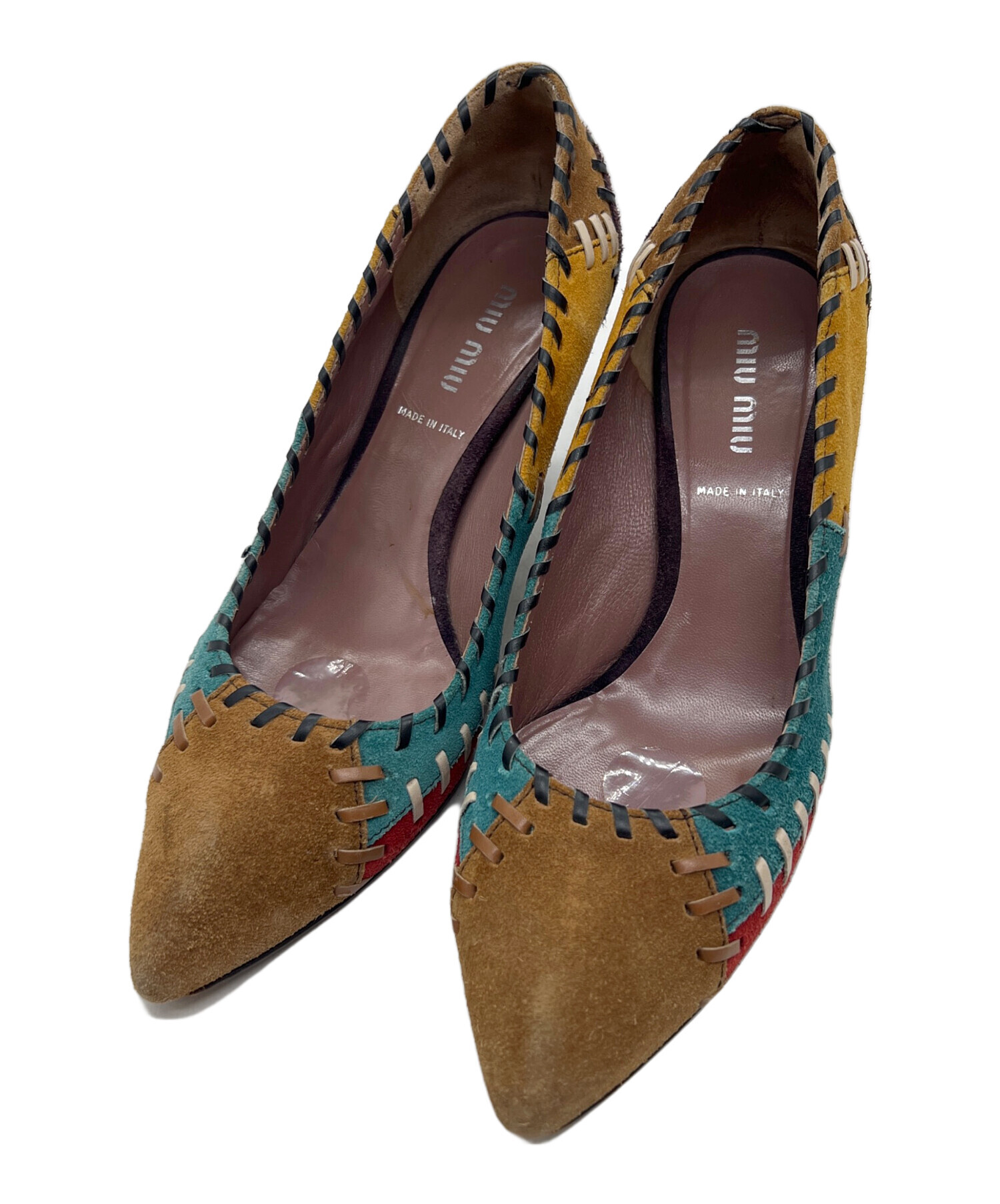 中古・古着通販】MIU MIU (ミュウミュウ) ヒールパンプス マルチカラー