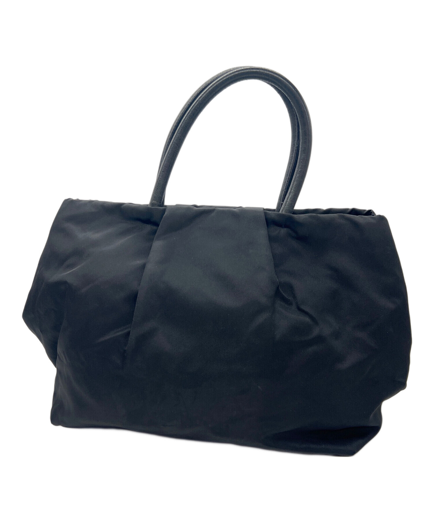 中古・古着通販】PRADA (プラダ) リボンハンドバッグ ブラック 