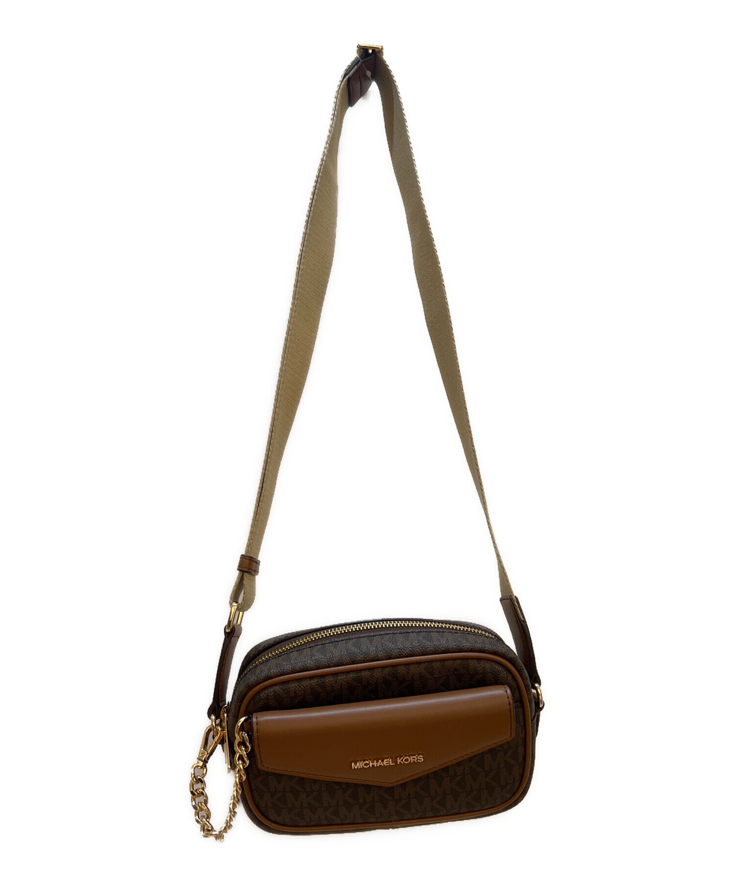 MICHAEL KORS/ショルダーバッグ/シグネチャー/PVC・レザー/35S2GU5C1B/ABランク/63【中古】 中古・古着通販】MICHAEL KORS (マイケル・コース) シグネチャー