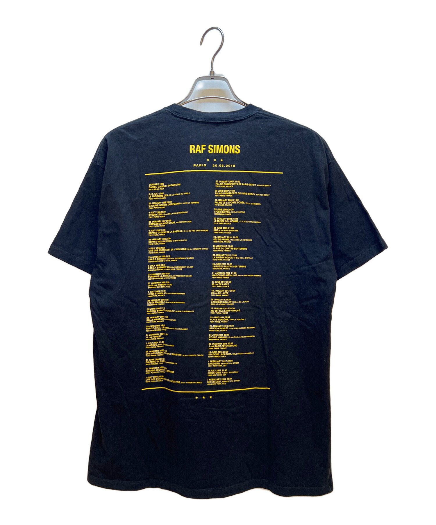 中古・古着通販】RAF SIMONS (ラフシモンズ) 半袖カットソー ブラック