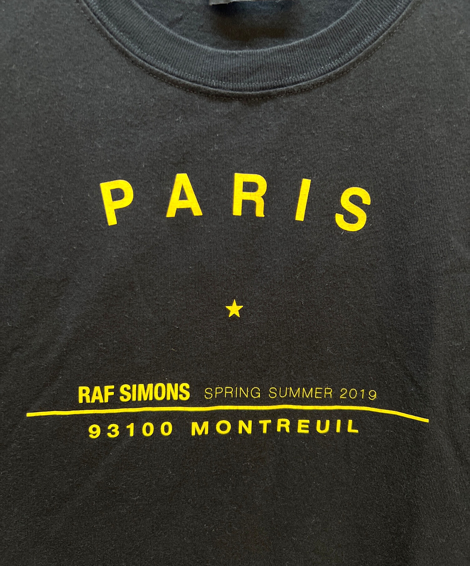 中古・古着通販】RAF SIMONS (ラフシモンズ) 半袖カットソー ブラック