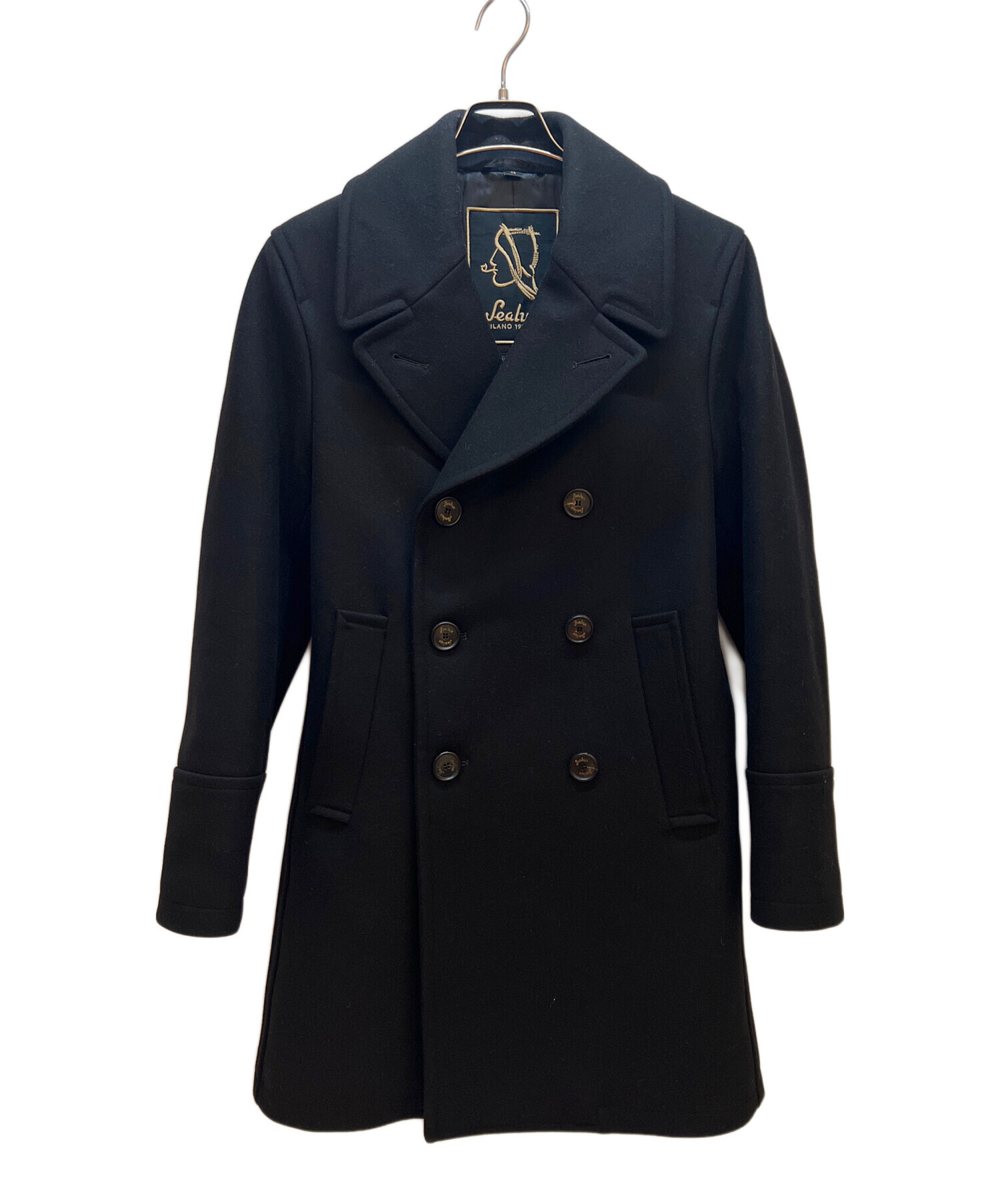 中古・古着通販】Sealup (シーラップ) Pコート ブラック サイズ:46