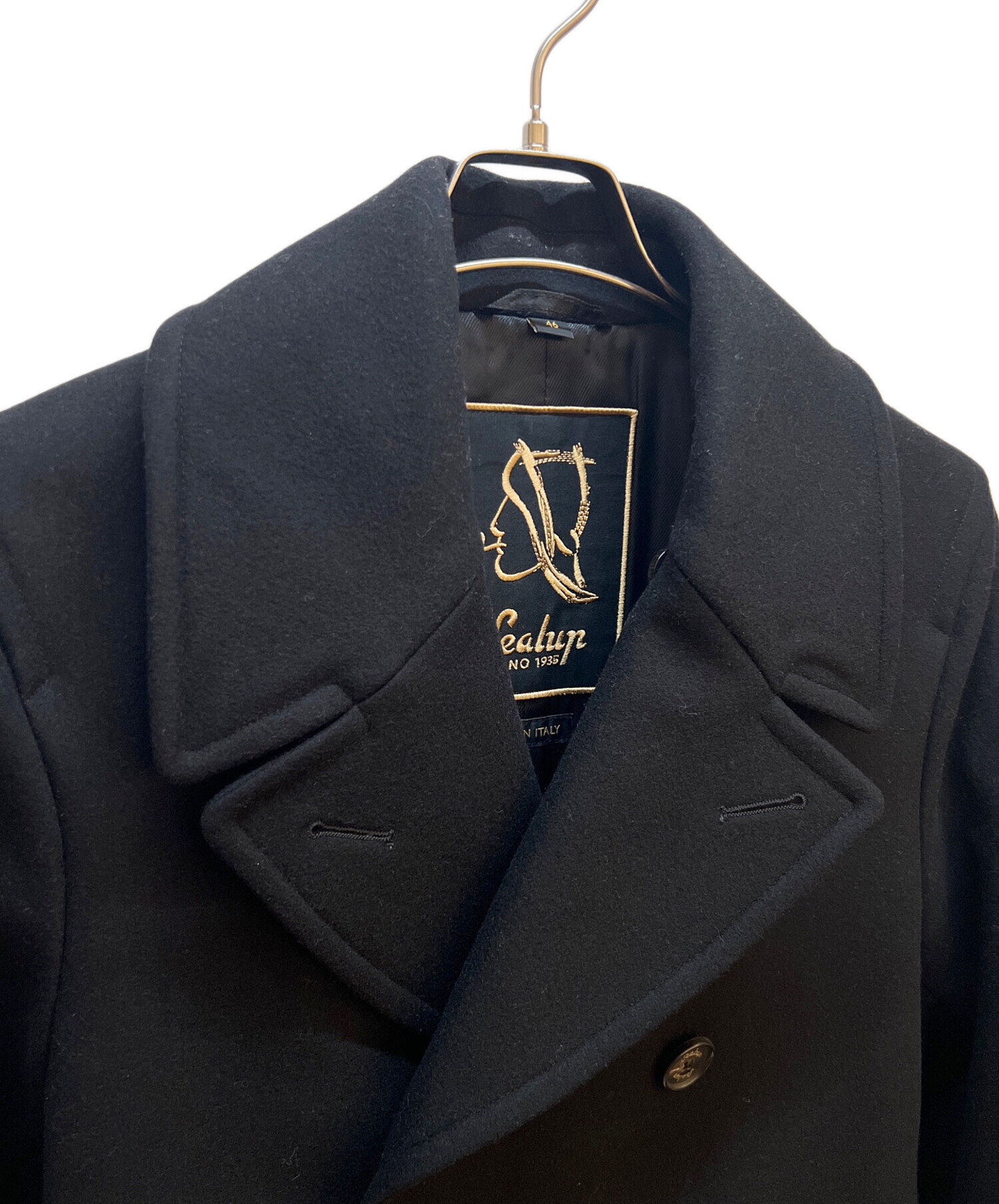 中古・古着通販】Sealup (シーラップ) Pコート ブラック サイズ:46