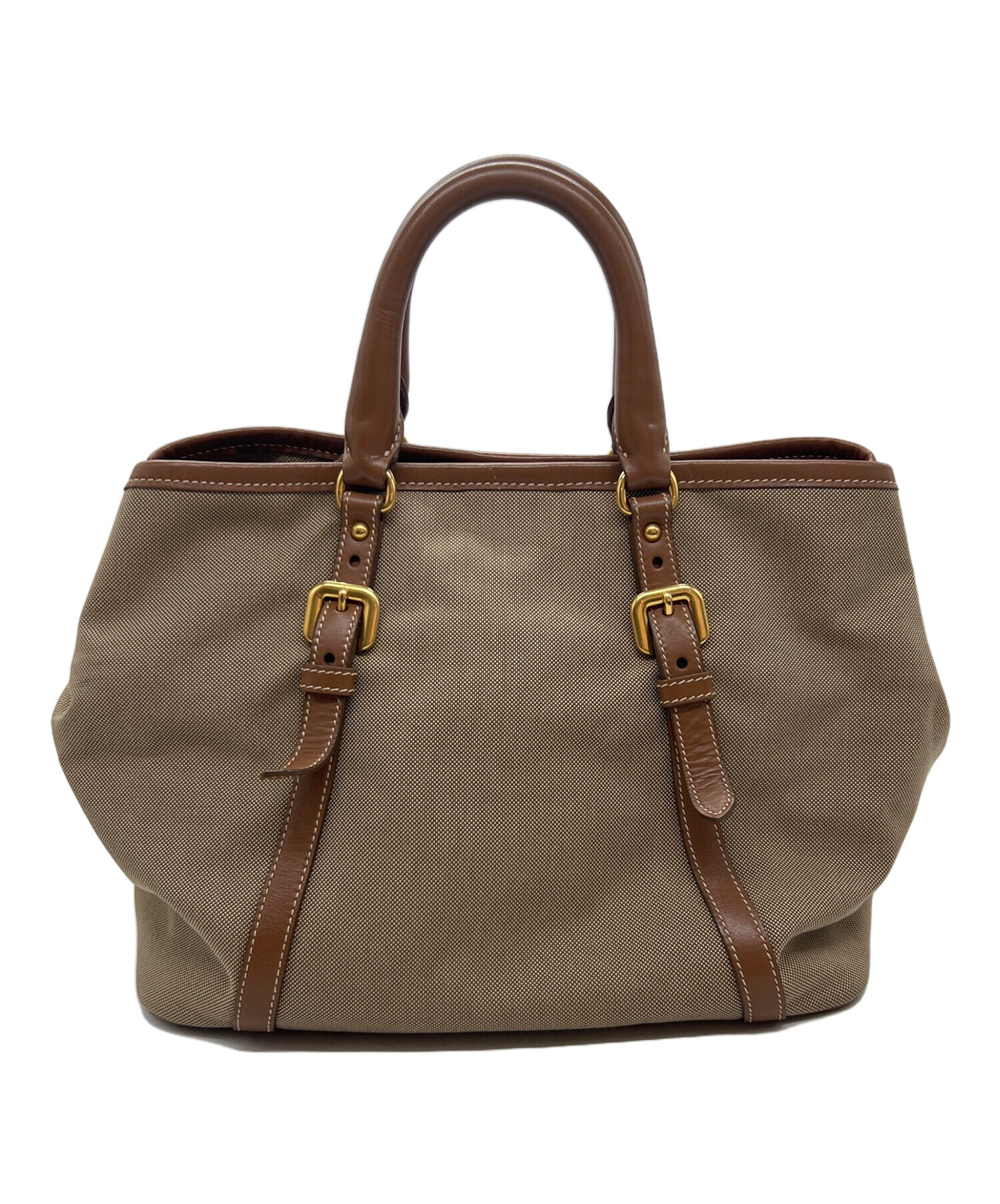 中古・古着通販】PRADA (プラダ) 2WAYショルダーバッグ ベージュ