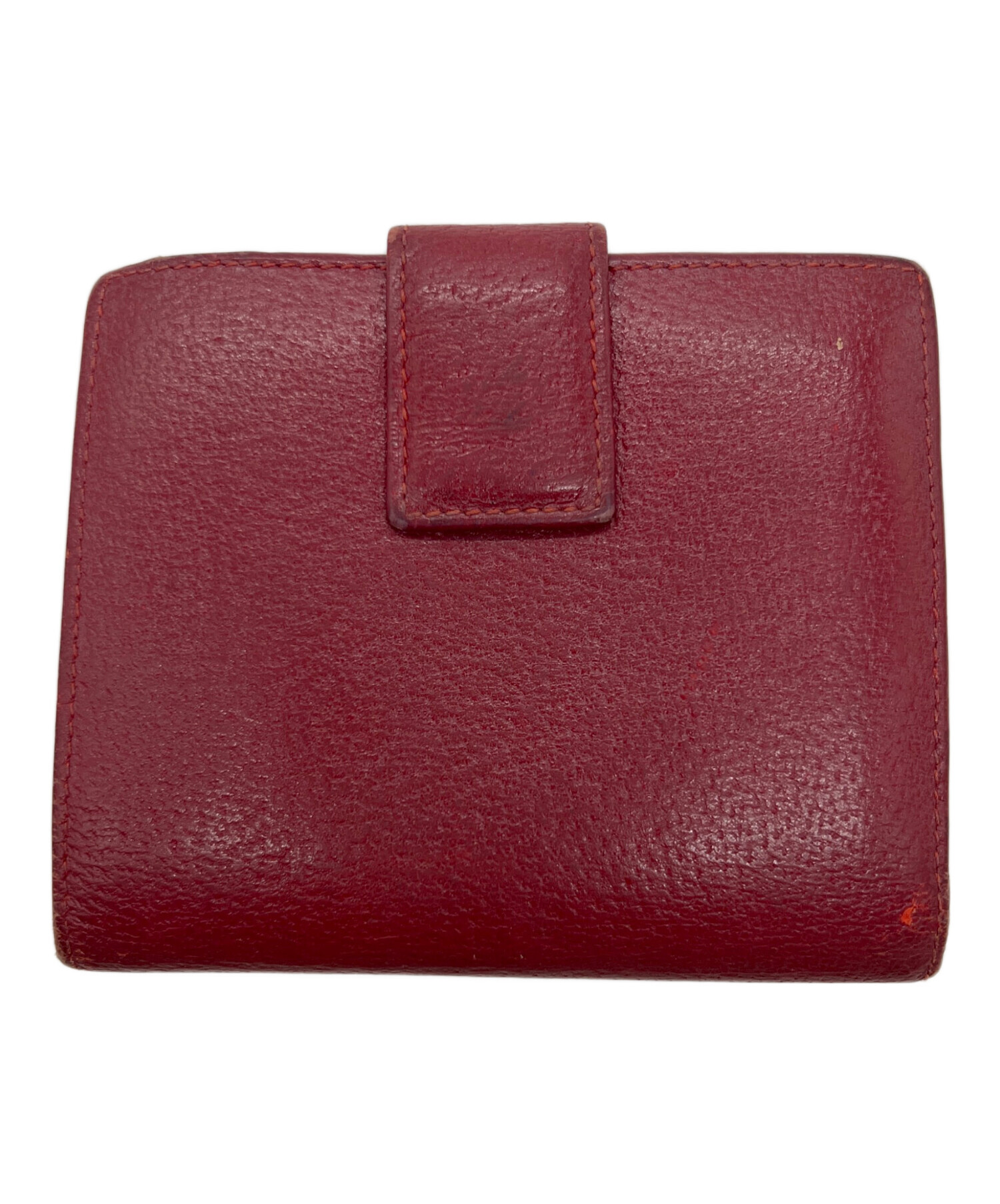 中古・古着通販】GUCCI (グッチ) 2つ折り財布 レッド｜ブランド・古着 