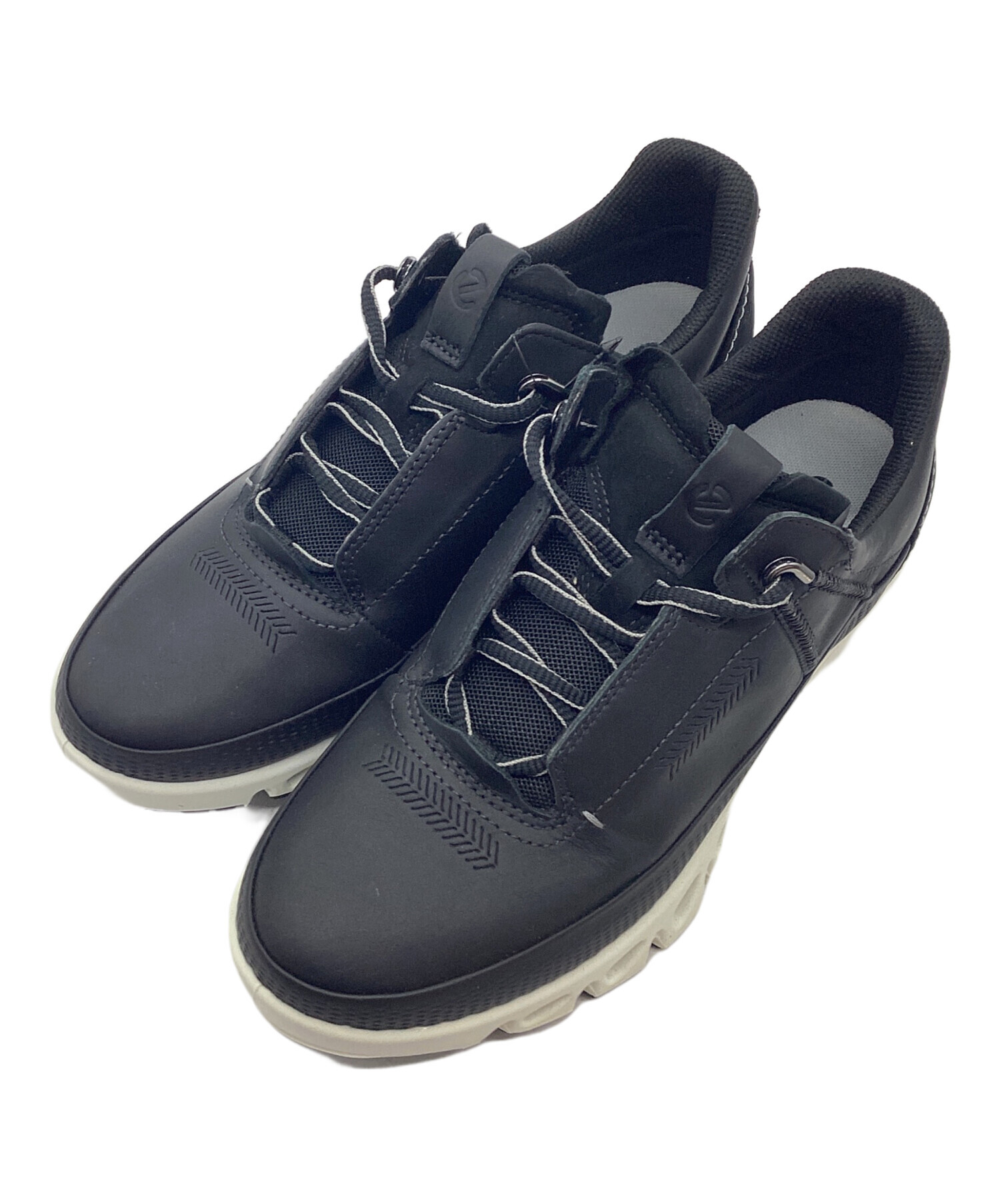 ECCO Retro Sneaker 24.5 エコー レトロスニーカー 美品 中古・古着通販】ECCO (エコー) スニーカー ブラック サイズ:24.5cm