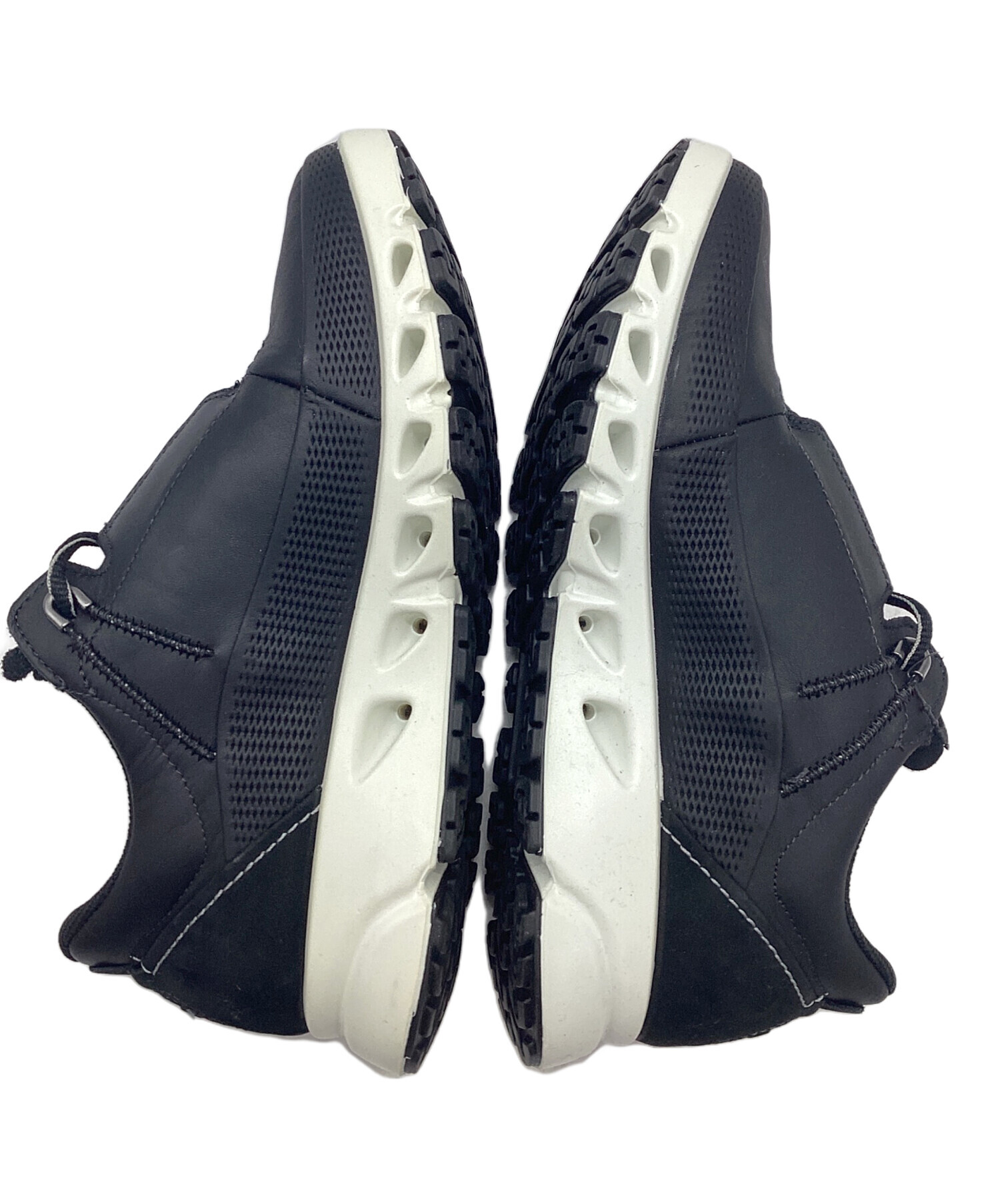 ECCO Retro Sneaker 24.5 エコー レトロスニーカー 美品 中古・古着通販】ECCO (エコー) スニーカー ブラック サイズ:24.5cm